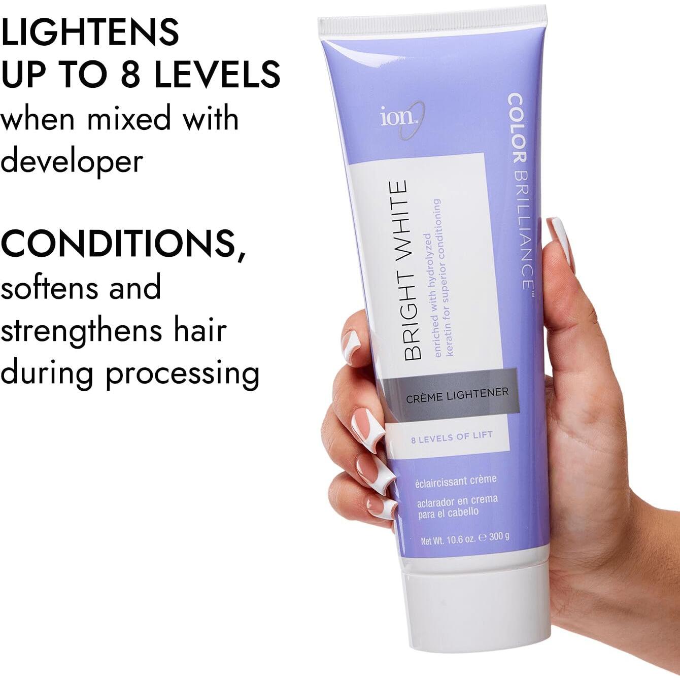 Crema Aclaradora Ion Bright White 300g - Aclara hasta 8 Niveles