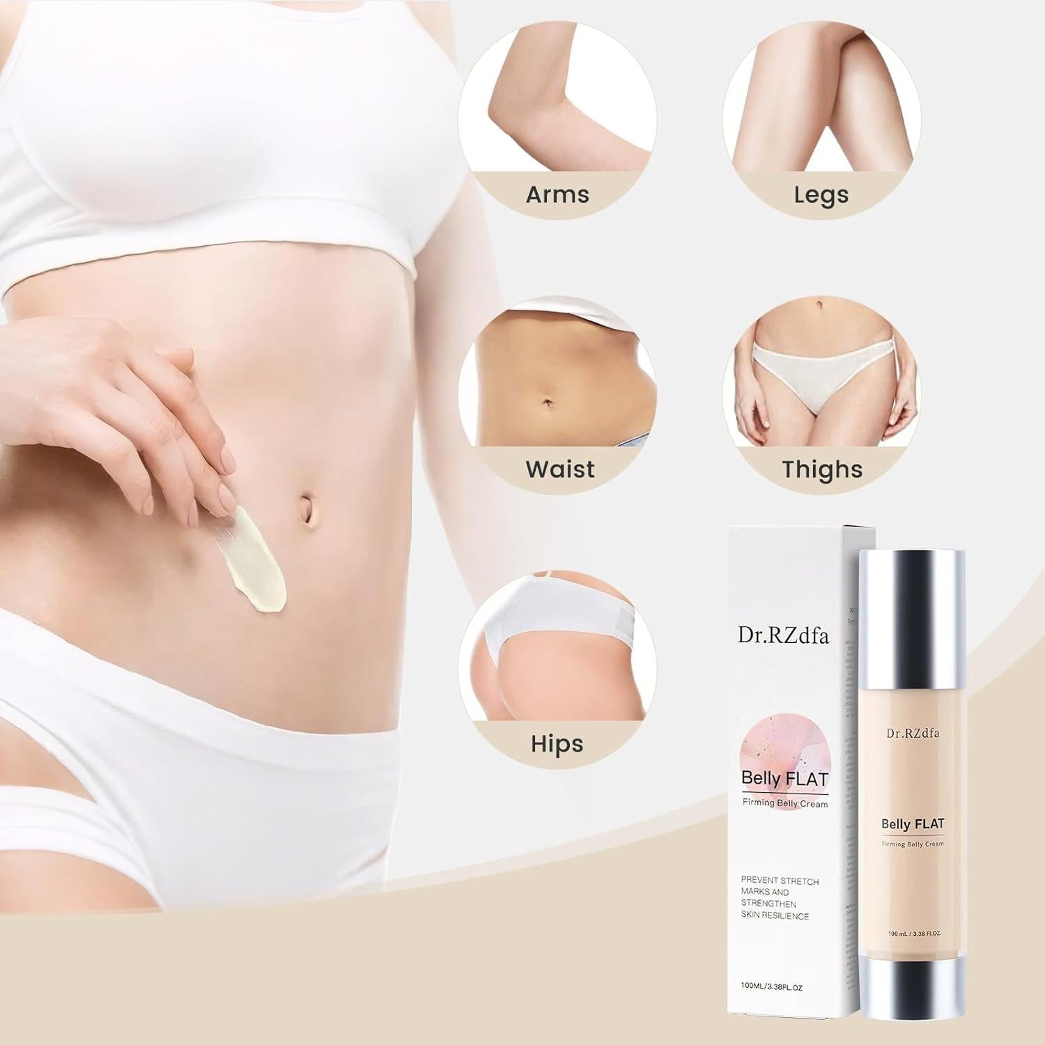 Crema Reafirmante B Flat Belly - Hidratación y Elasticidad 192g