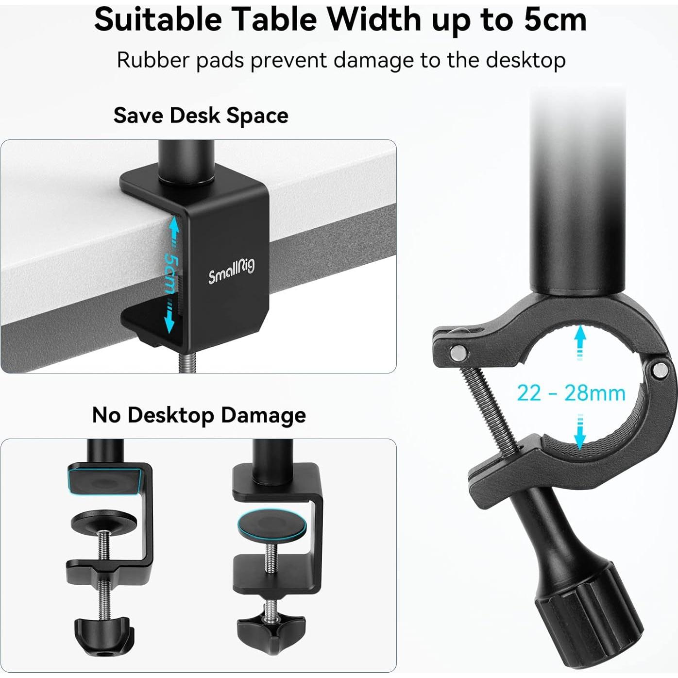 Soporte de Mesa SmallRig 3992 con Brazo Mágico 33-90cm