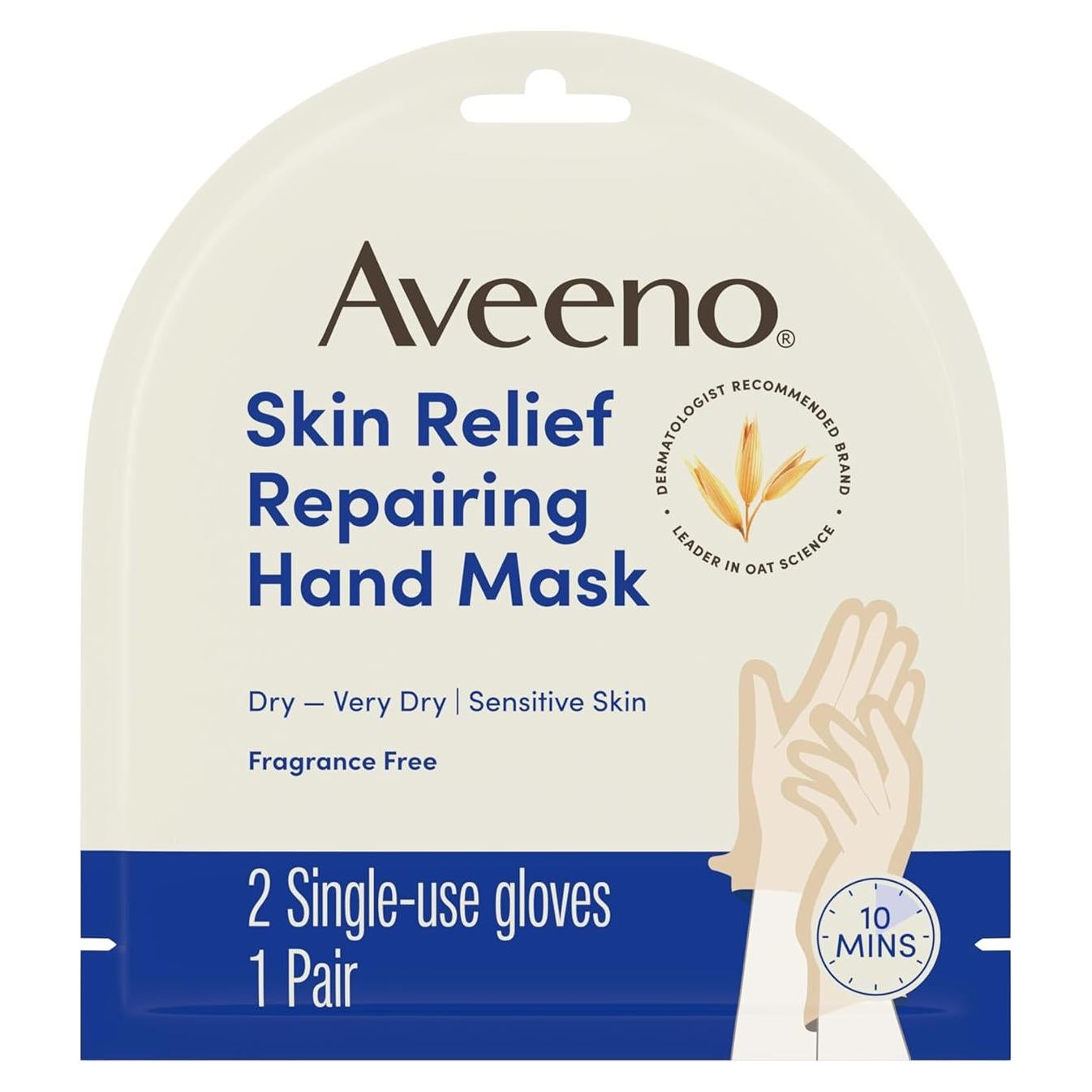 Mascarilla Reparadora para Manos Aveeno Skin Relief - 1 Par