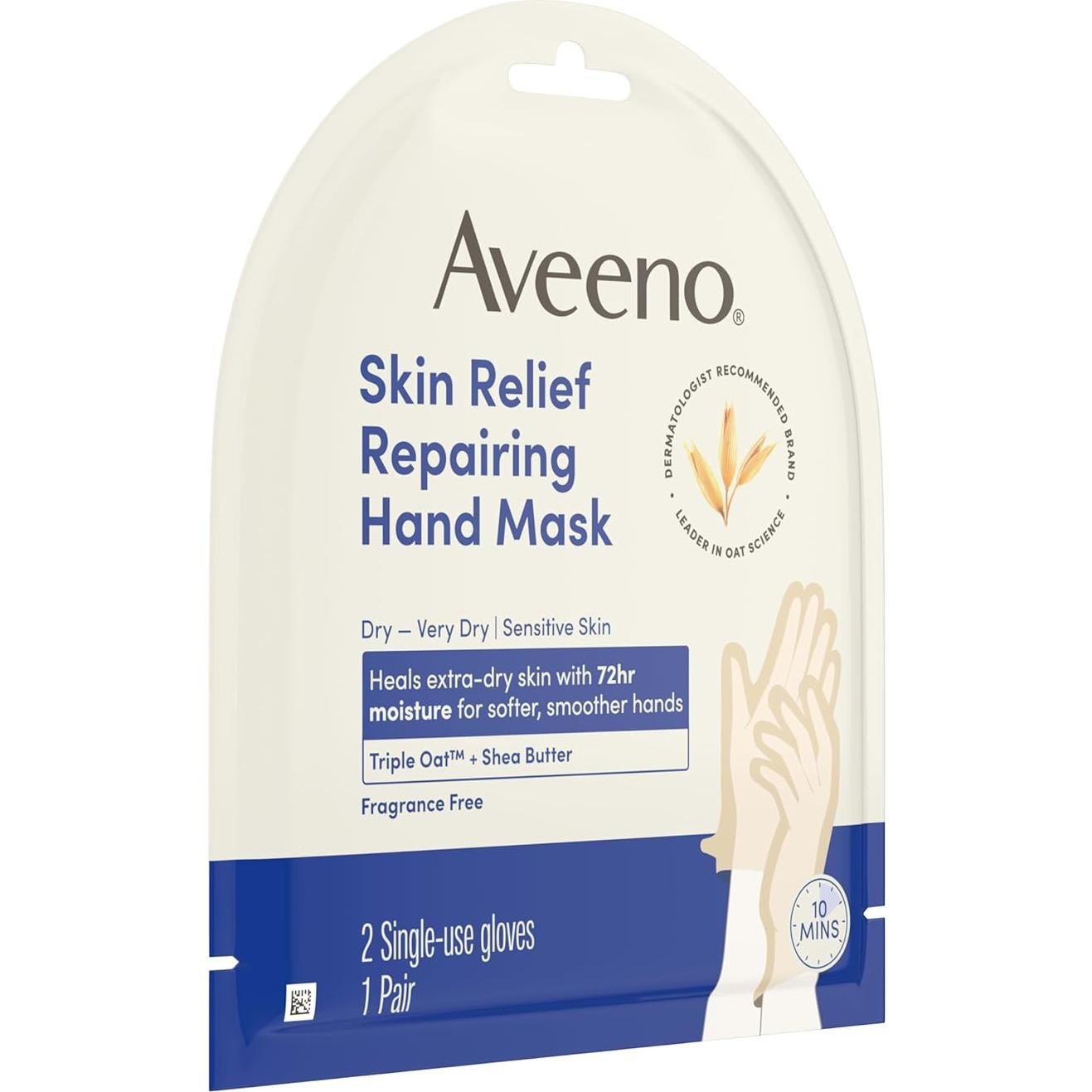 Mascarilla Reparadora para Manos Aveeno Skin Relief - 1 Par