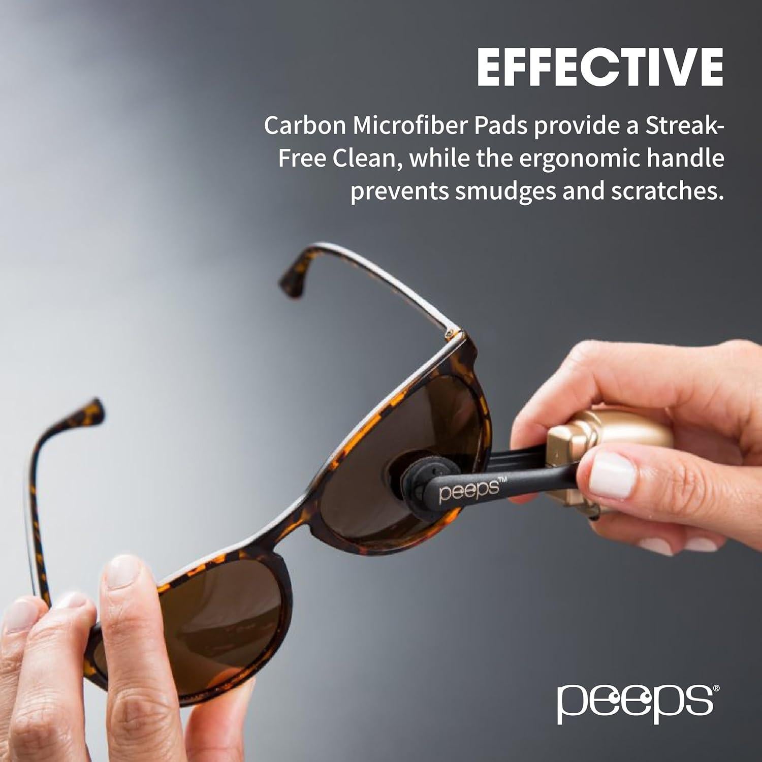 Limpiador de Gafas CarbonKlean Peeps - Microfibra - 1 Unidad