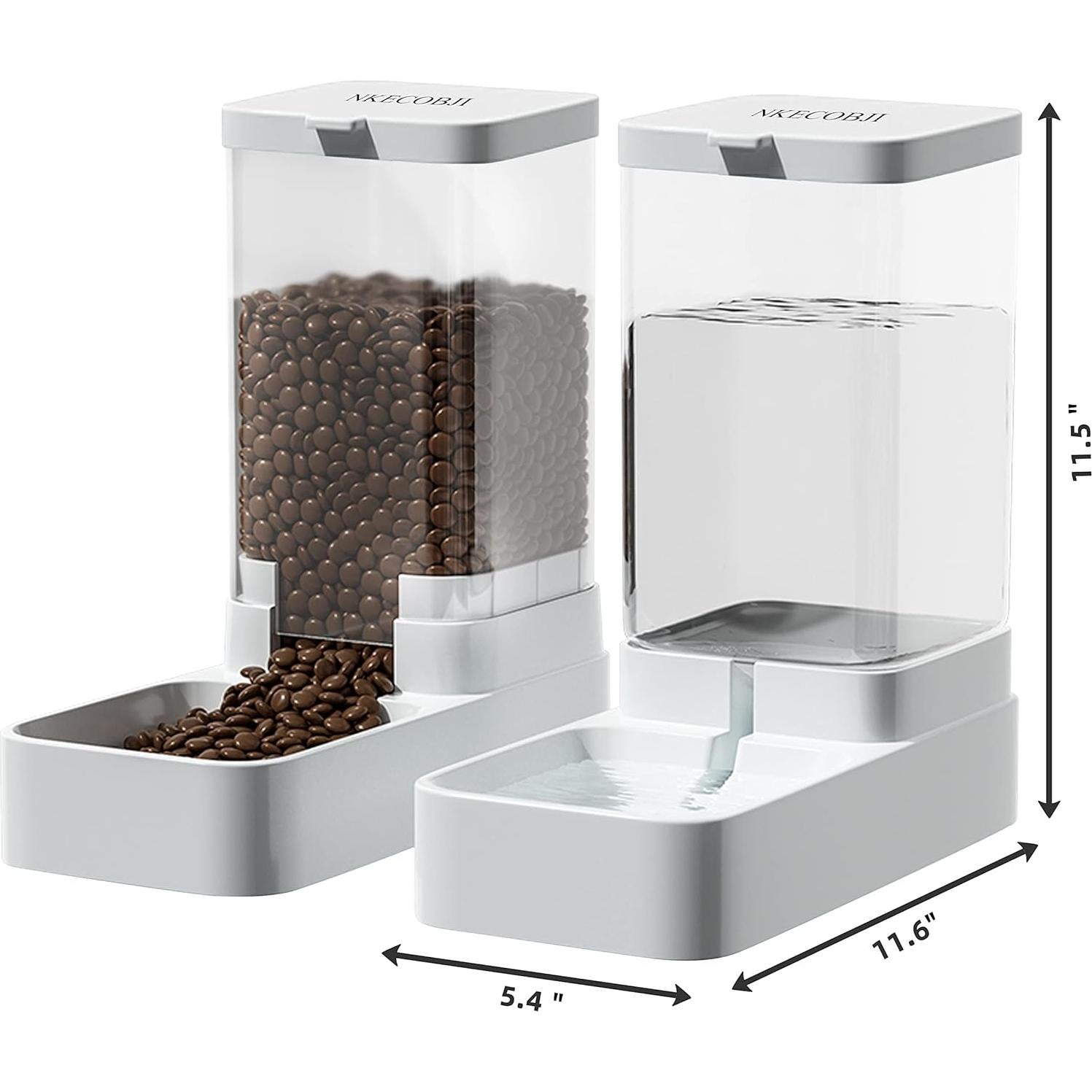 Conjunto Dispensador Comida y Agua NKECOBJI 3.8L Automático