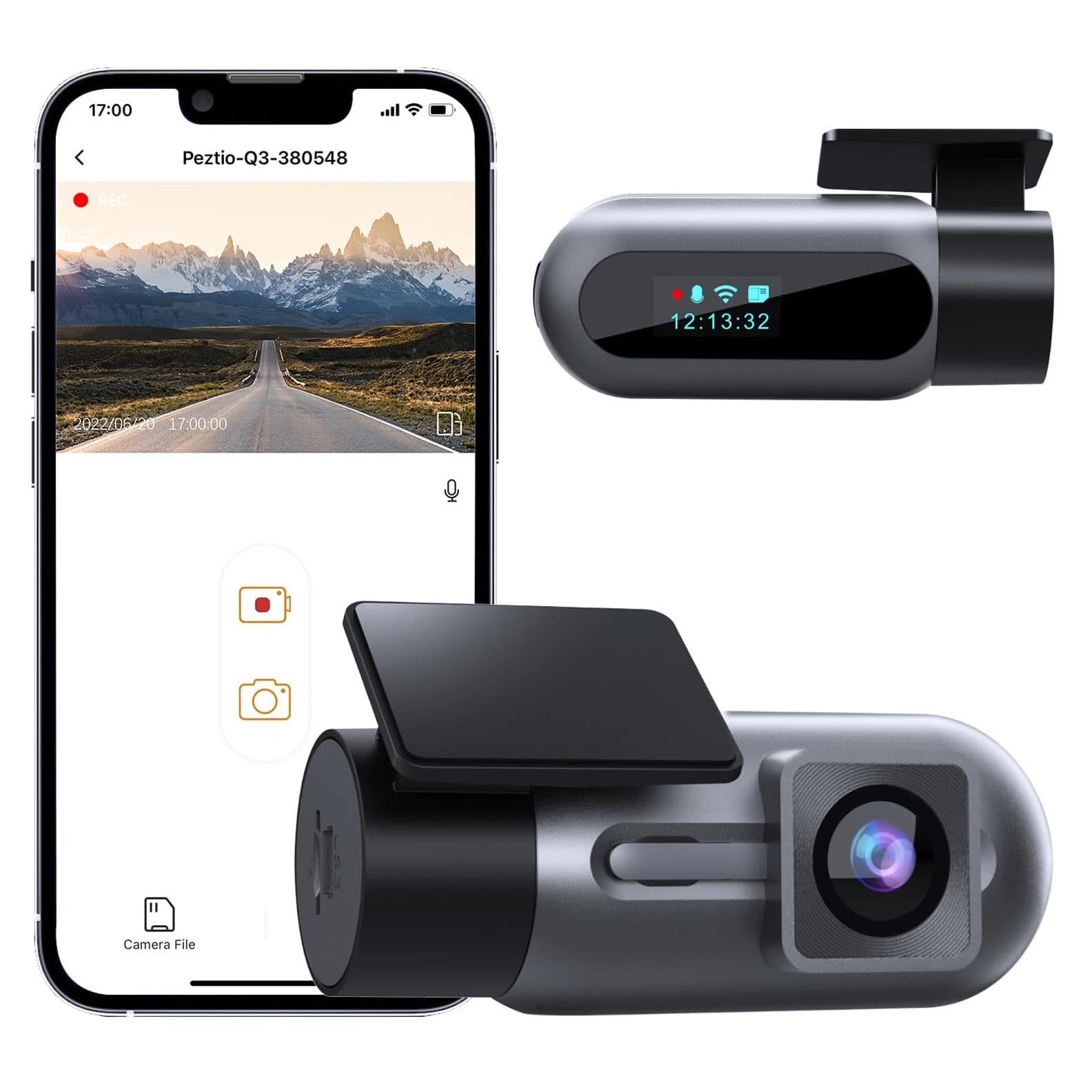 Cámara Dash WiFi FHD 1080P ARIFAYZ con Visión Nocturna