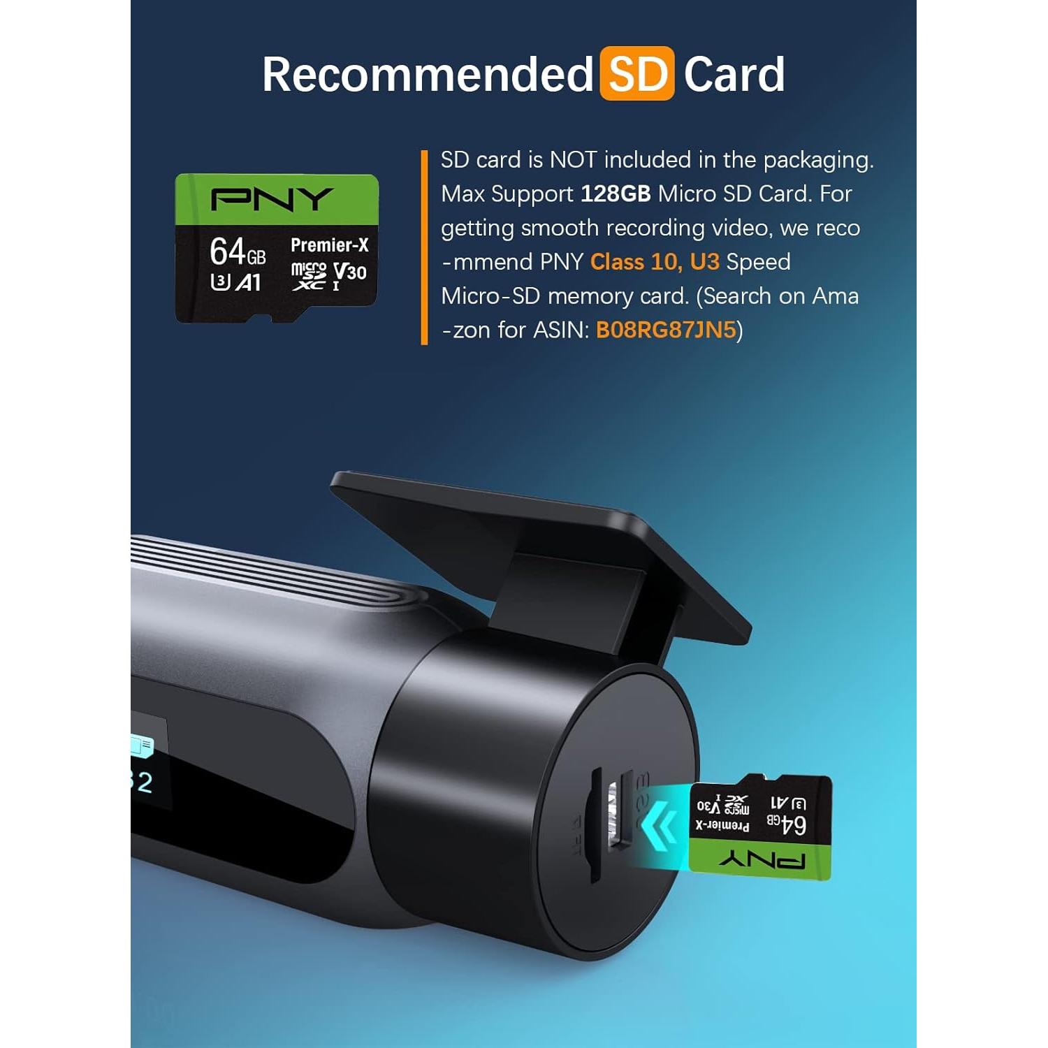 Cámara Dash WiFi FHD 1080P ARIFAYZ con Visión Nocturna