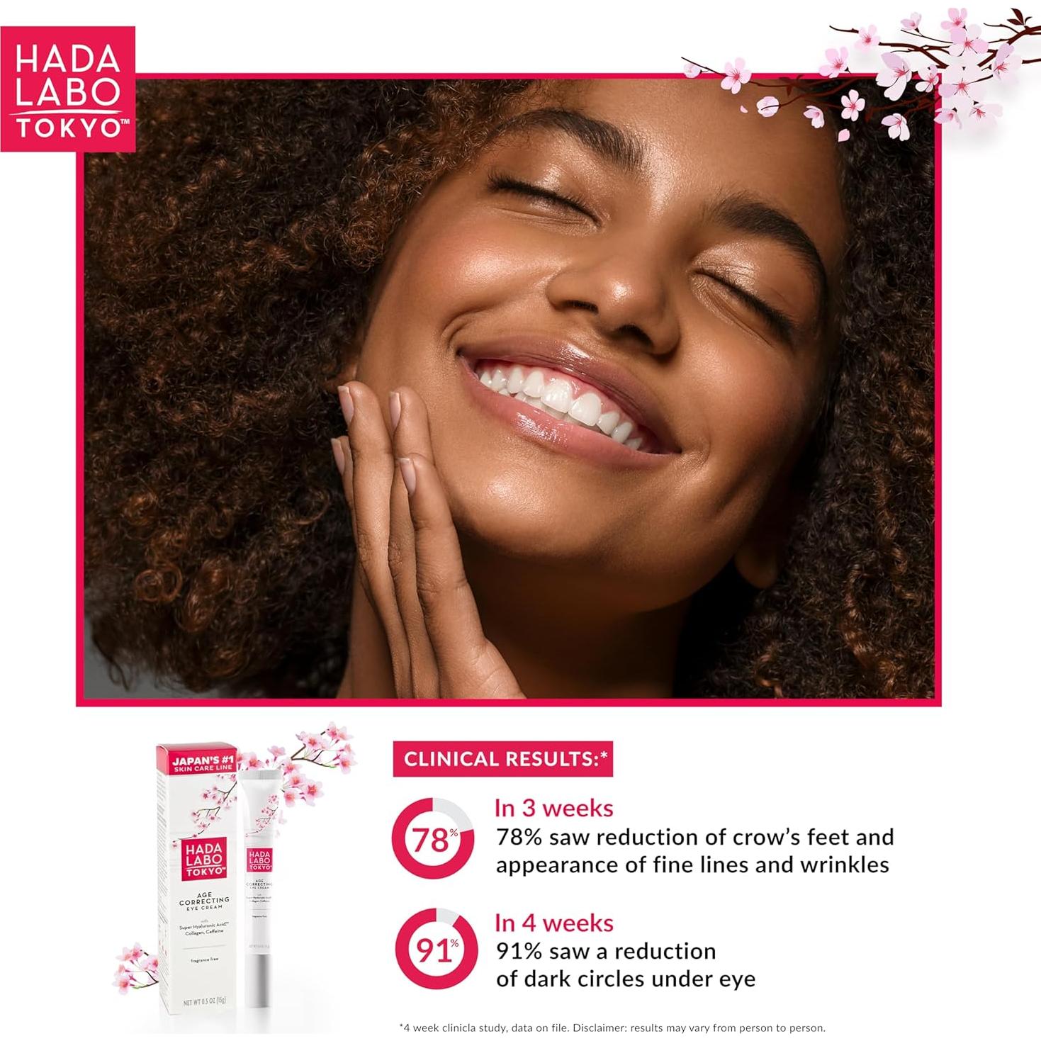 Crema para los Ojos Anti-Envejecimiento Hada Labo Tokyo 14 g