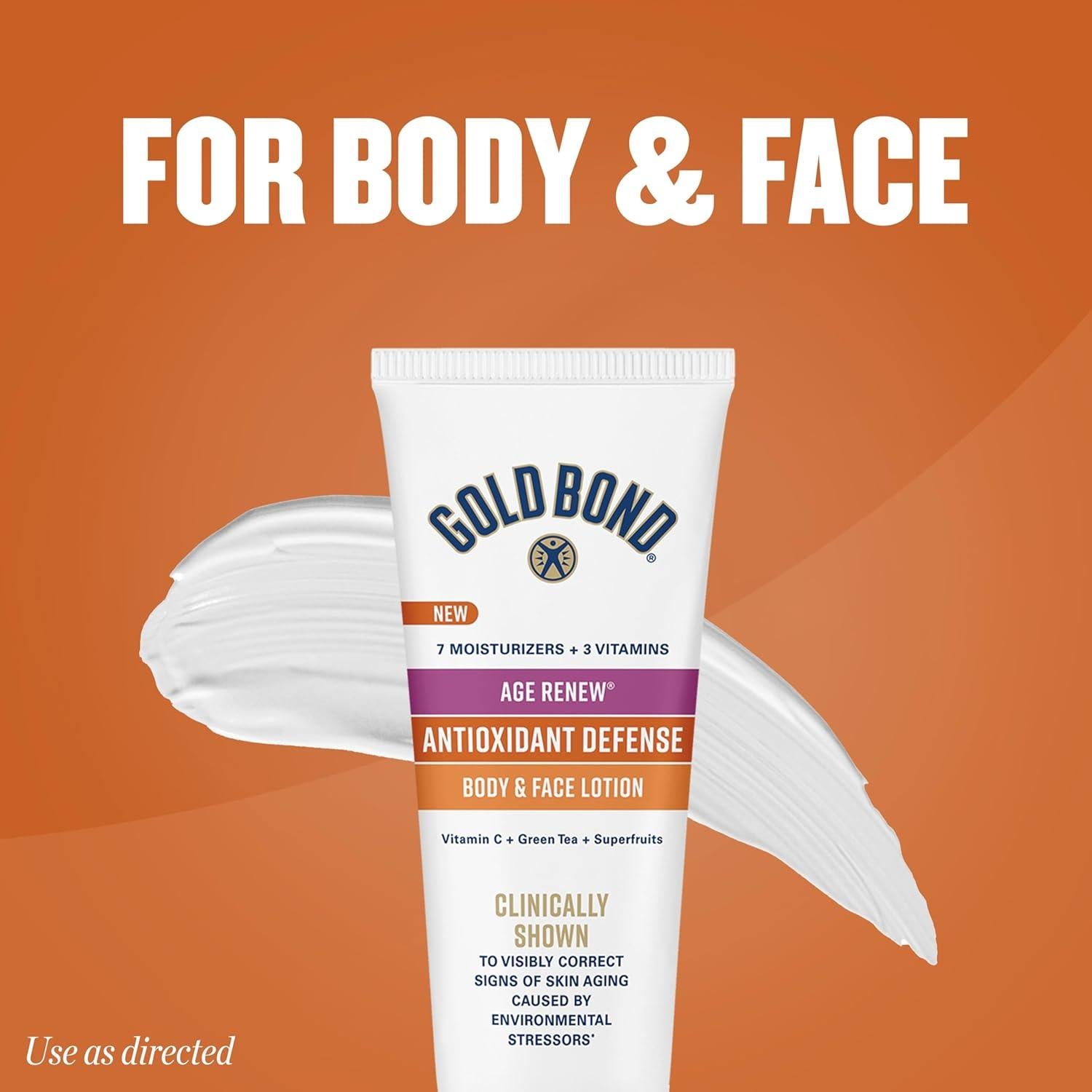 Loción Antioxidante Gold Bond Age Renew 226.8 g - Ilumina y Suaviza