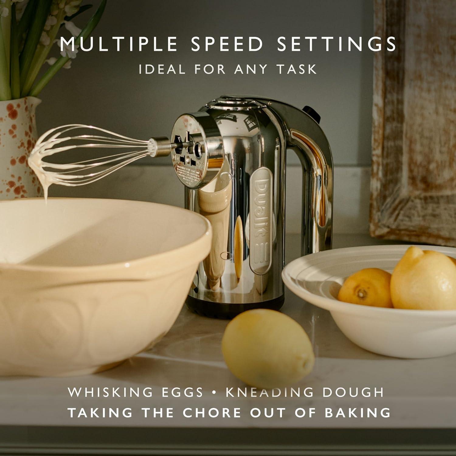 Batidora de Mano Dualit 400W Cromo 4 Velocidades Accesorios