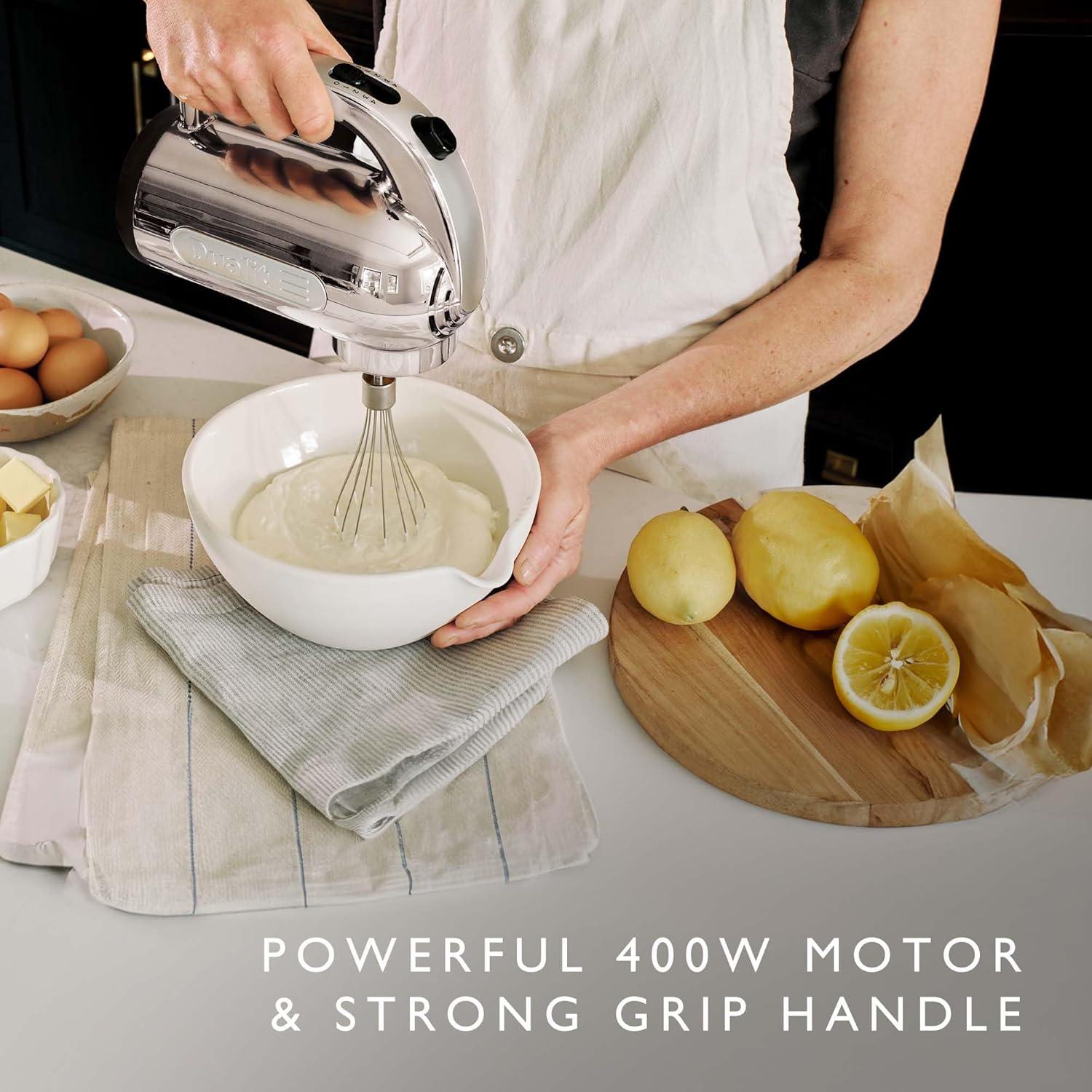 Batidora de Mano Dualit 400W Cromo 4 Velocidades Accesorios