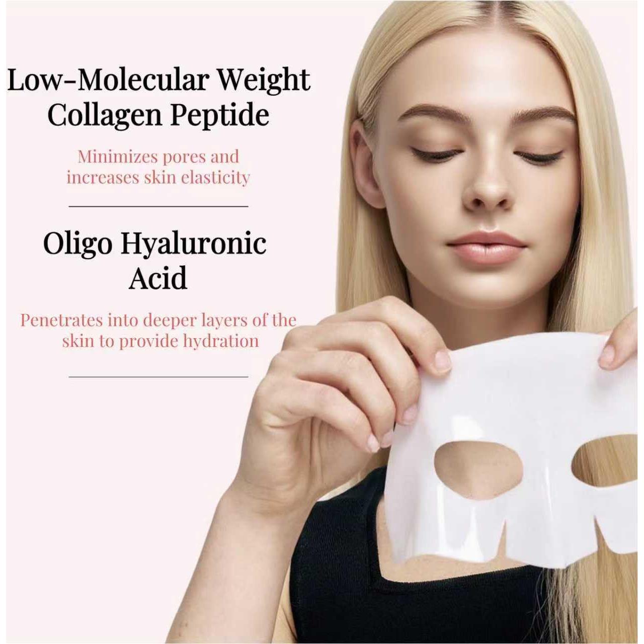 Mascarilla Facial de Colágeno EJVIONPI - Hidratación Profunda 30g x 4