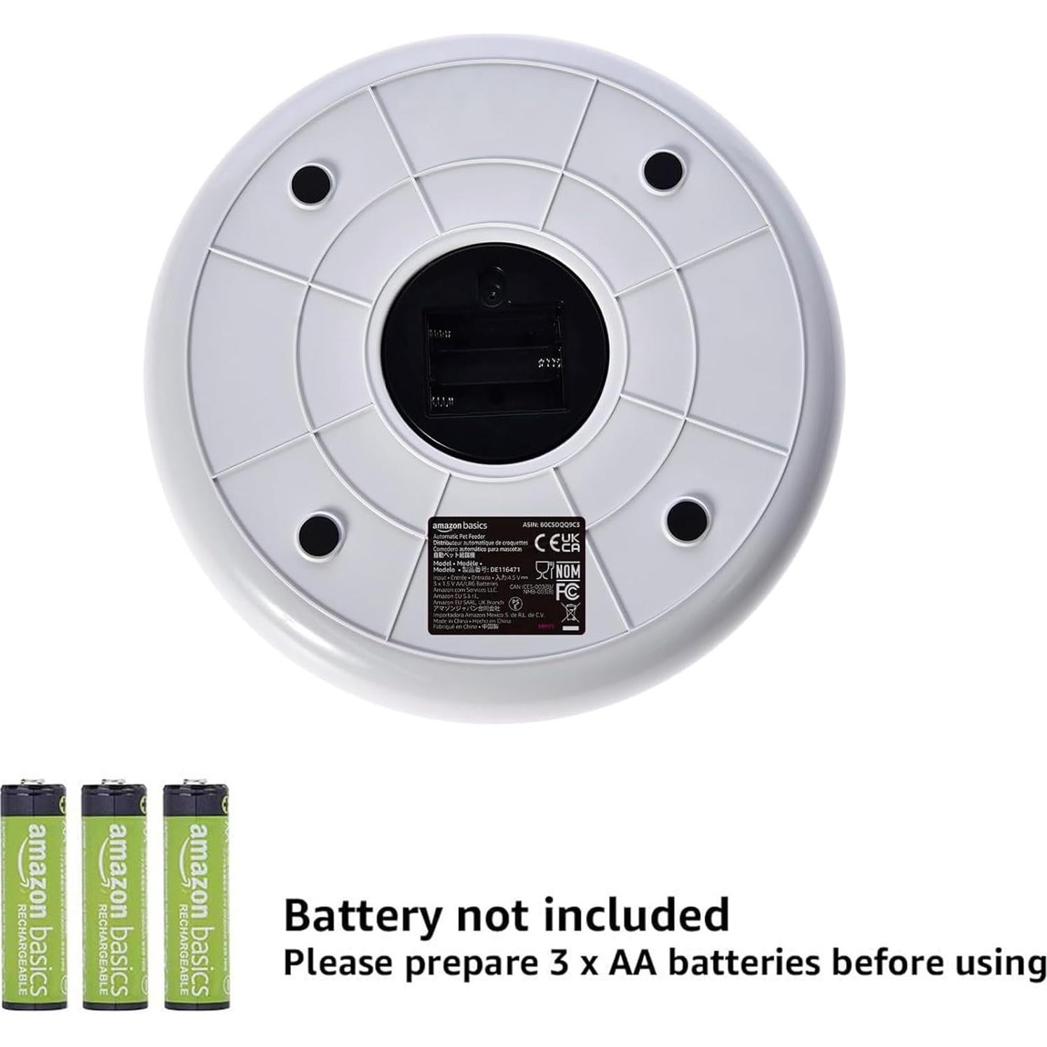 Comedero Automático Amazon Basics 31.5x31.5cm con Enfriamiento