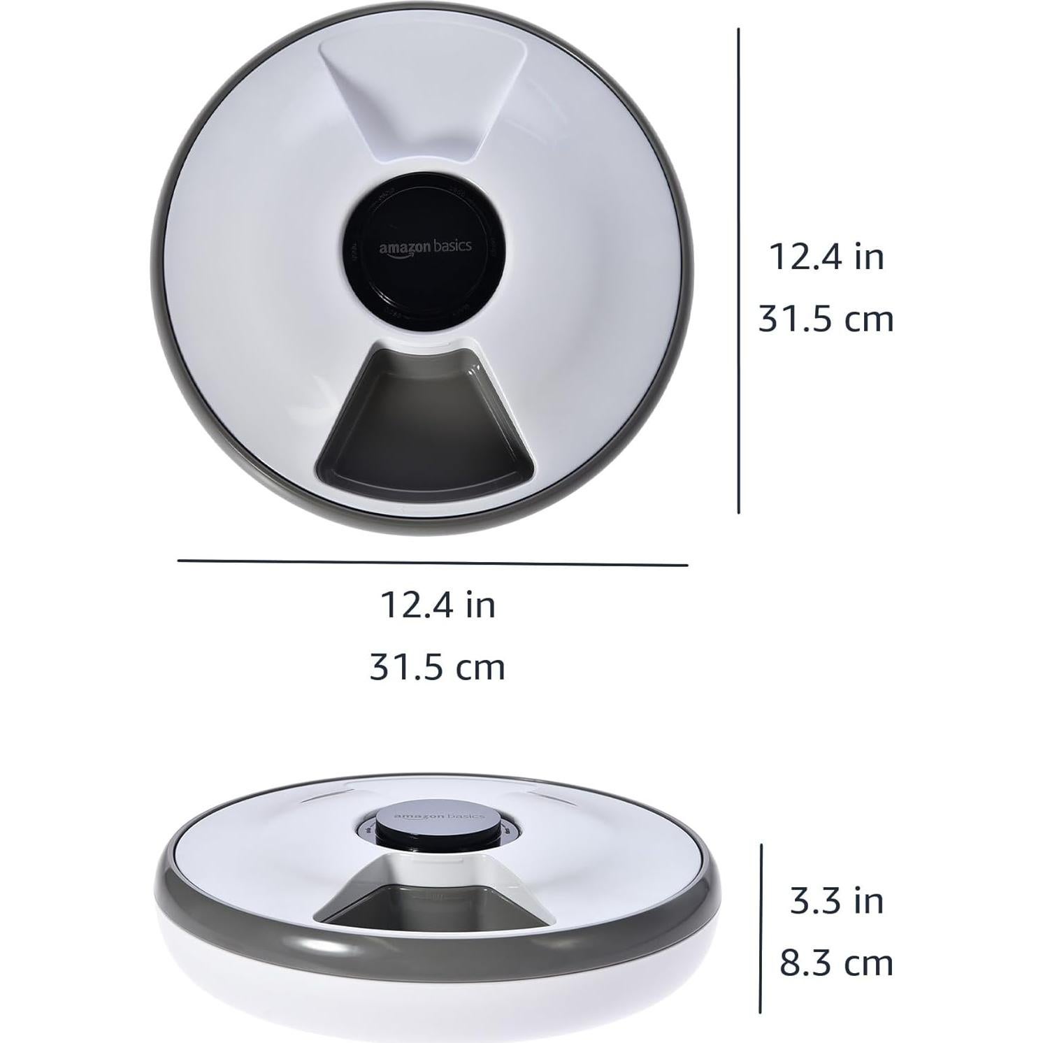 Comedero Automático Amazon Basics 31.5x31.5cm con Enfriamiento