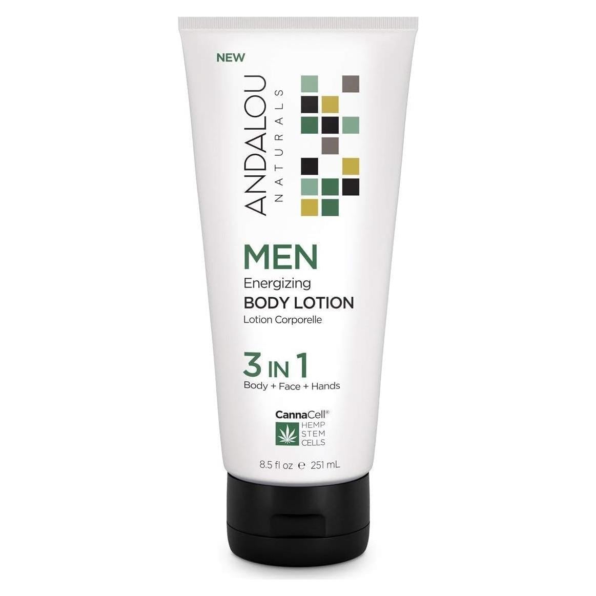 Loción Corporal Energizante para Hombres Andalou Naturals 240 ml