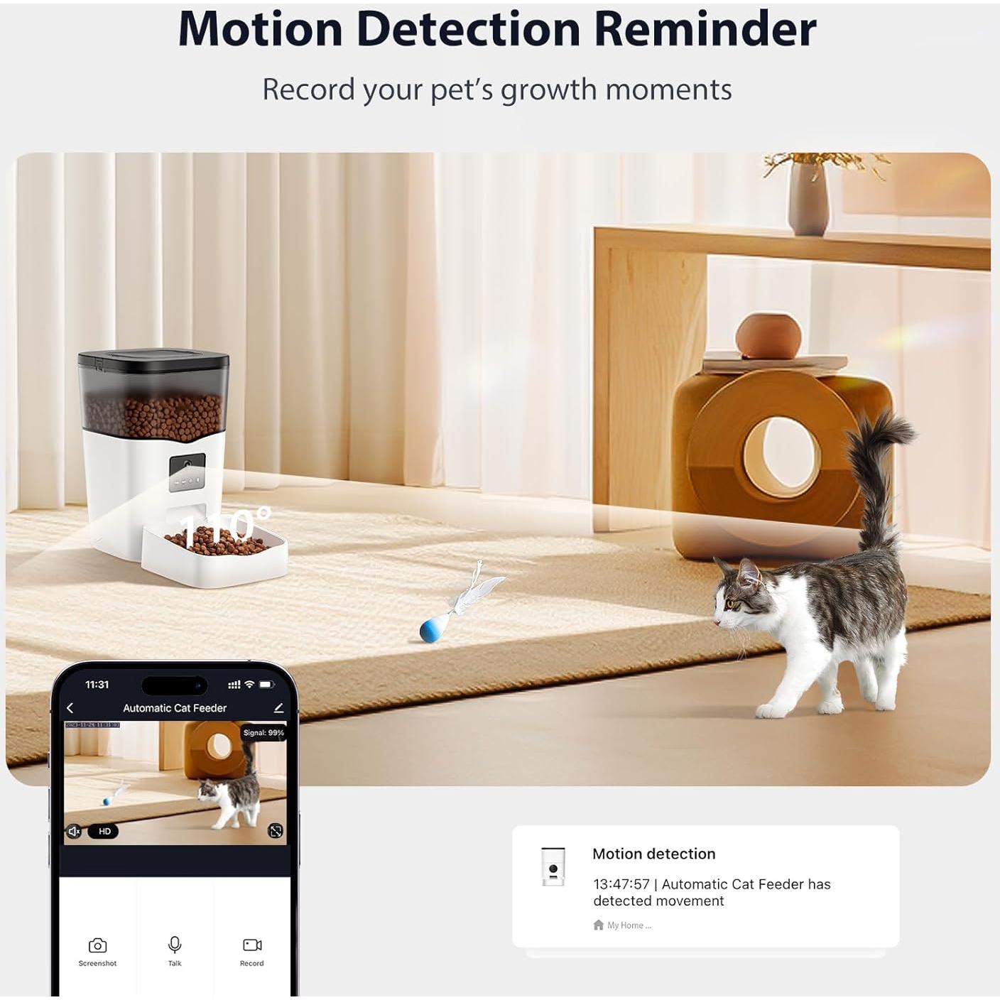 Dispensador Automático de Comida IMIPAW con Cámara HD