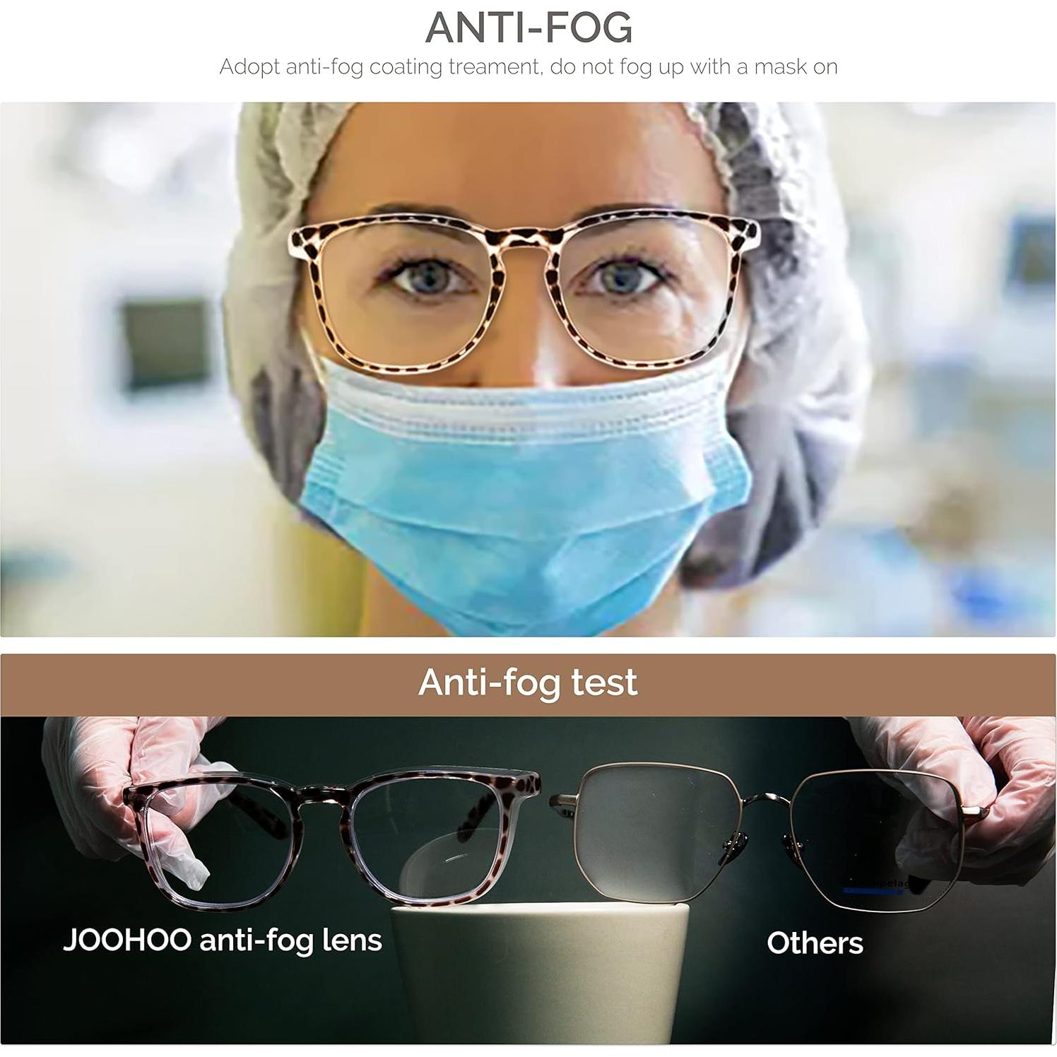 Gafas de seguridad JOOHOO UV400 antiempañante para mujeres