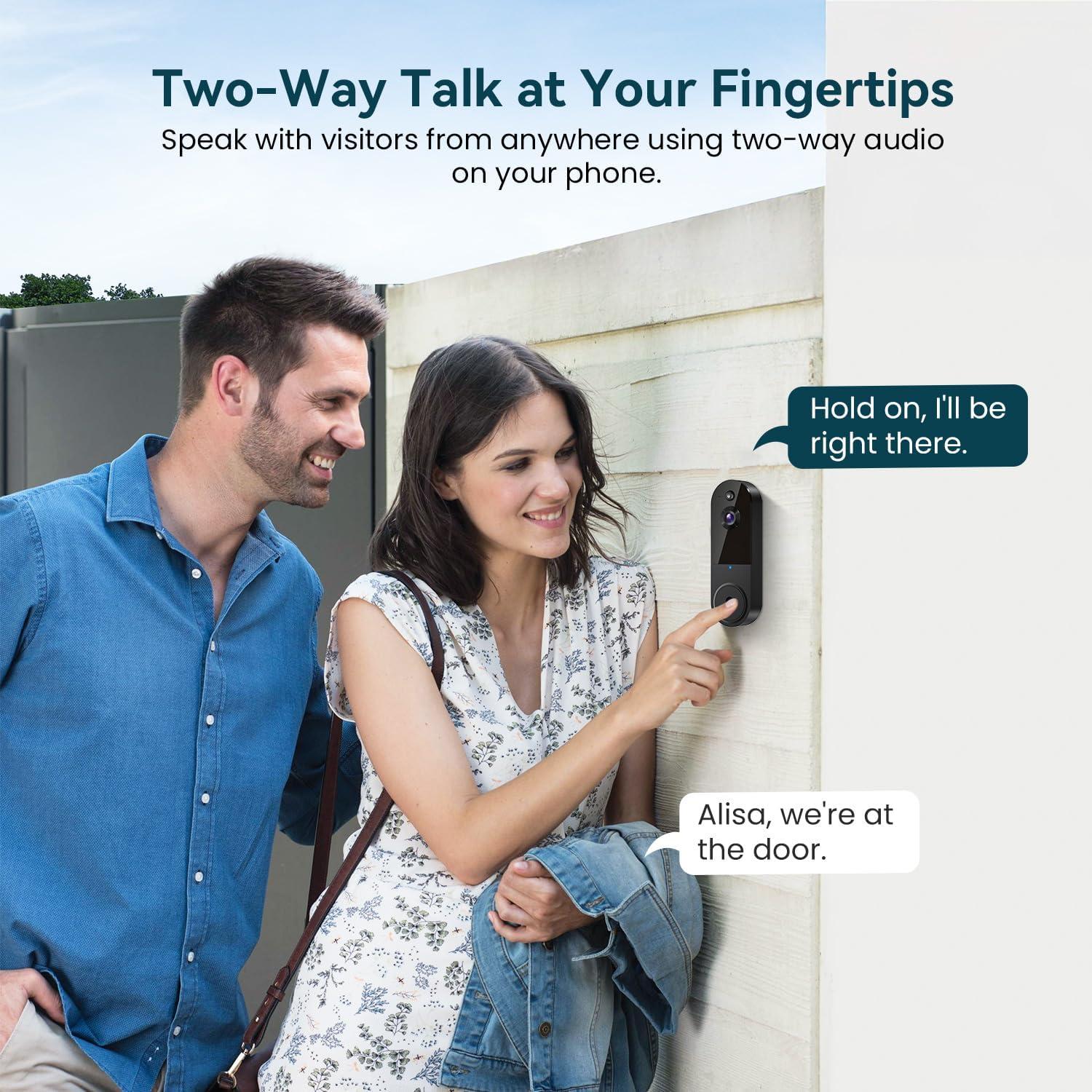 Cámara Timbre Video Wi-Fi Shenzhen Puge 1080p Visión Nocturna