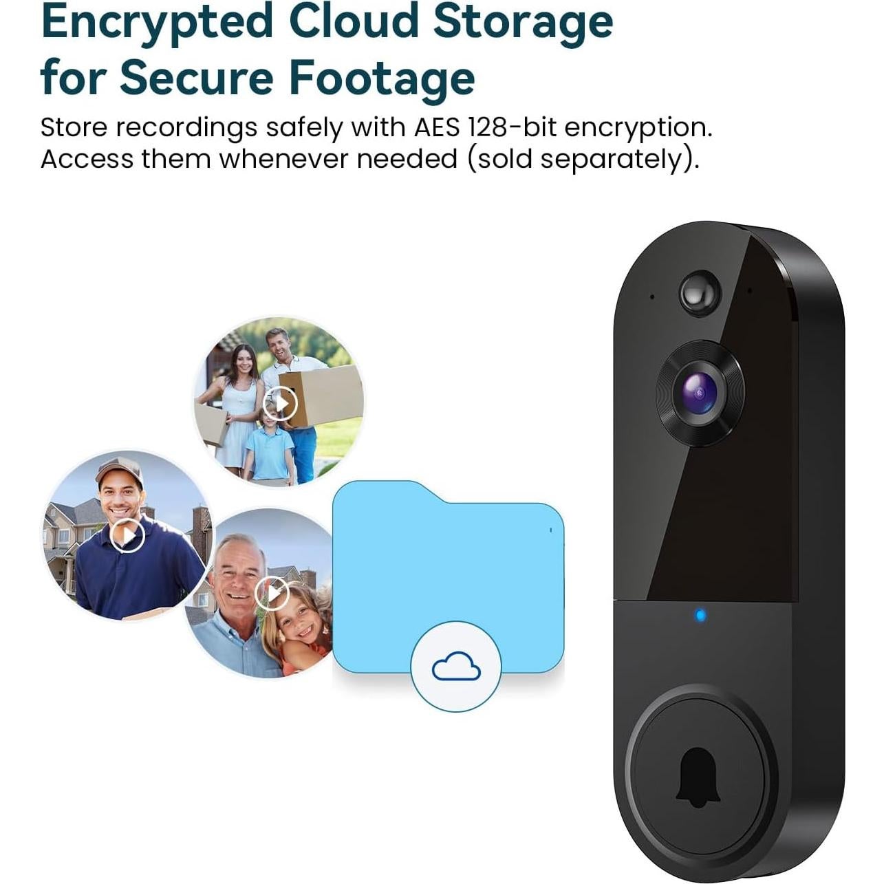 Cámara Timbre Video Wi-Fi Shenzhen Puge 1080p Visión Nocturna