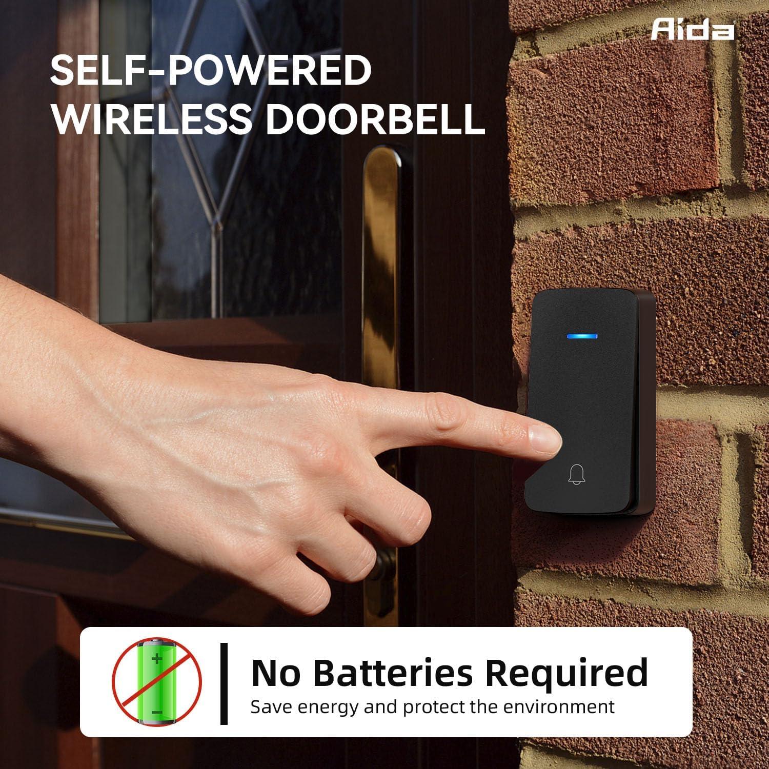 Timbre Inalámbrico AIDA Autopropulsado 5 Volúmenes 32 Melodías