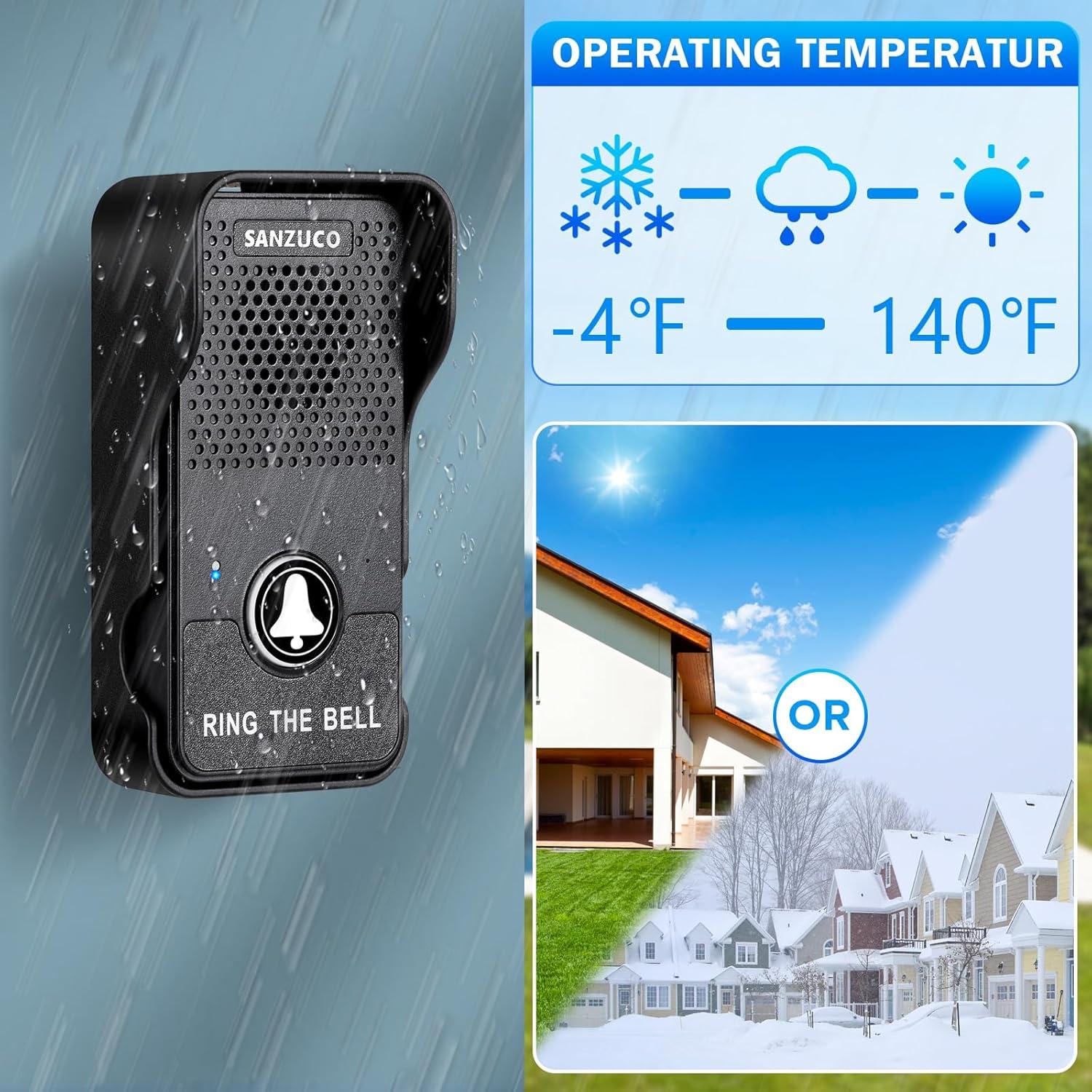 Timbre Inalámbrico SANZUCO con Comunicación Bidireccional