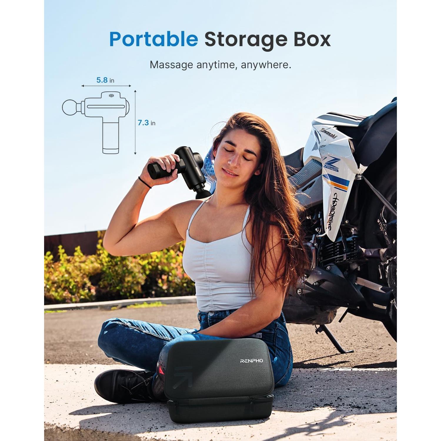 Pistola de Masaje RENPHO R-C003 Portátil 5 Velocidades