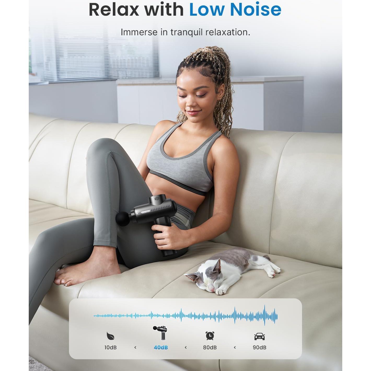 Pistola de Masaje RENPHO R-C003 Portátil 5 Velocidades