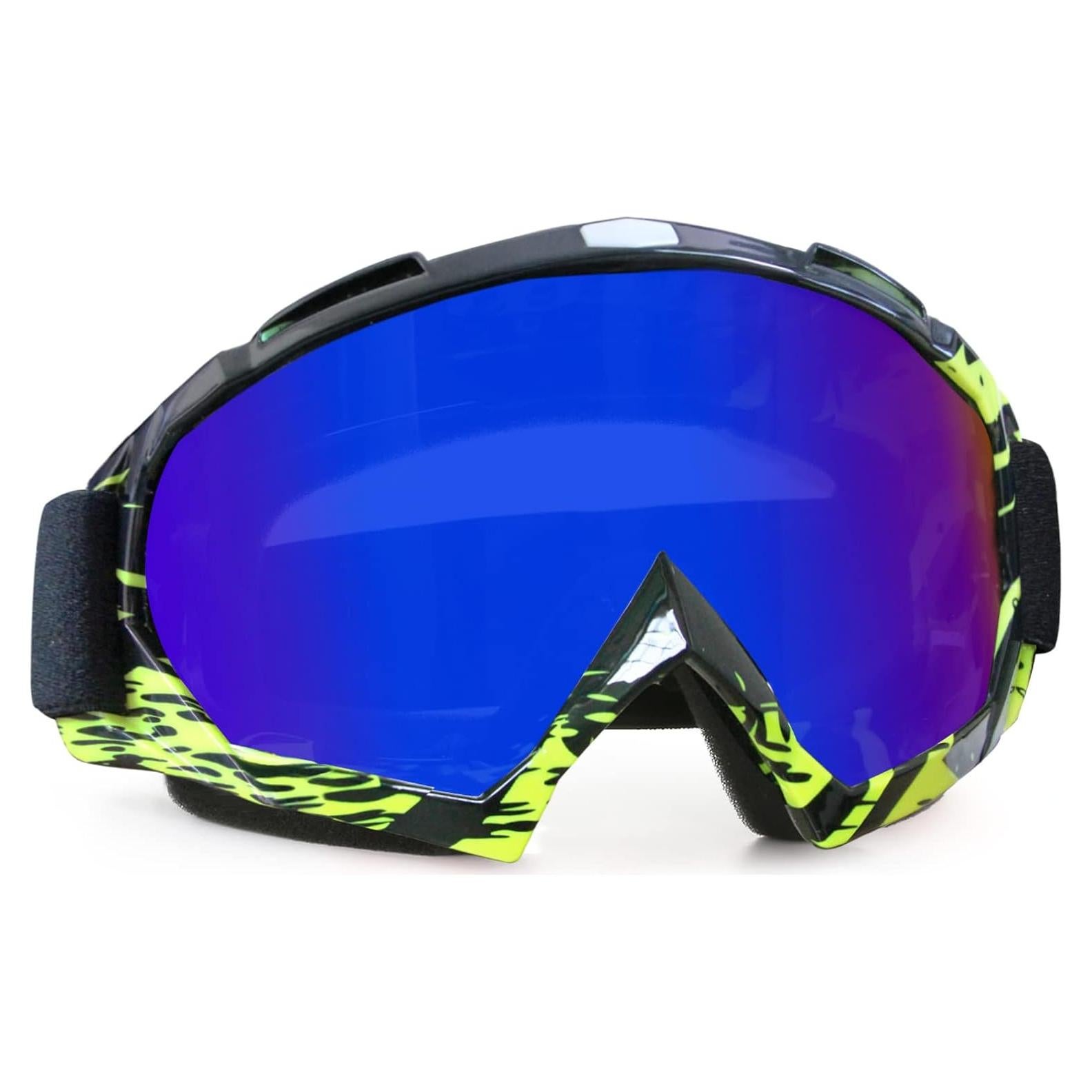 Gafas de Motocross ZukMi Verde Negro Lente Clara Anti Rayaduras
