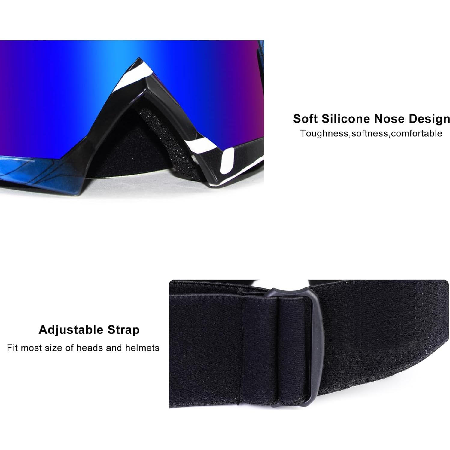 Gafas de Motocross ZukMi Azul Oscuro para Adultos