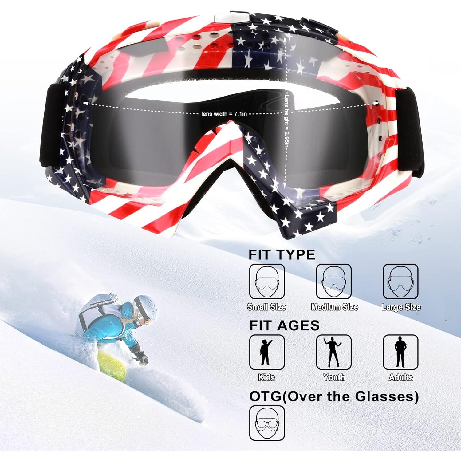 Gafas de Motocross ZukMi Unisex con Lente Clara y Ajustable