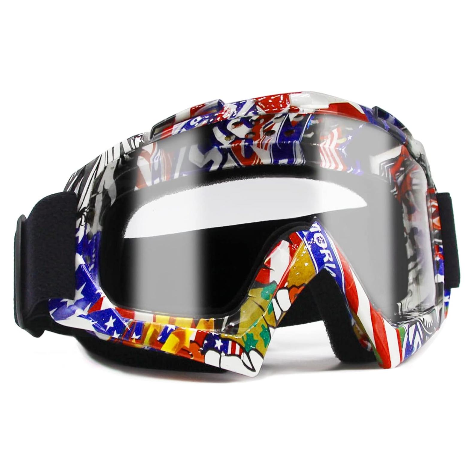 Gafas de Motocross ZukMi Marco Graffiti Lente Clara