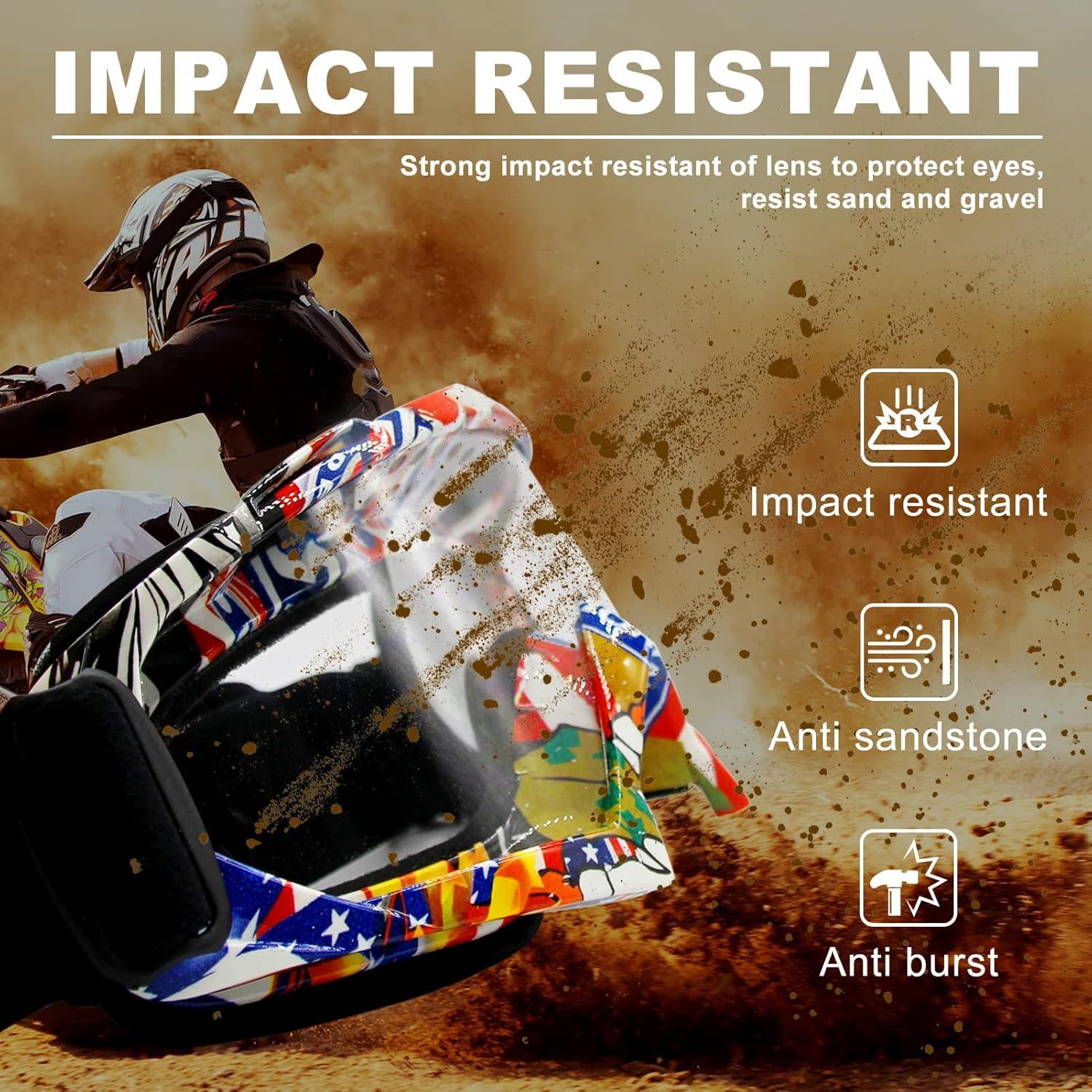 Gafas de Motocross ZukMi Marco Graffiti Lente Clara