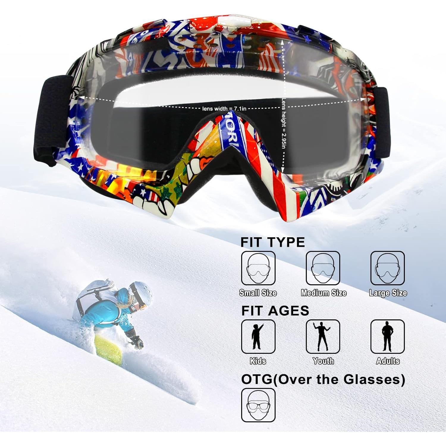 Gafas de Motocross ZukMi Marco Graffiti Lente Clara