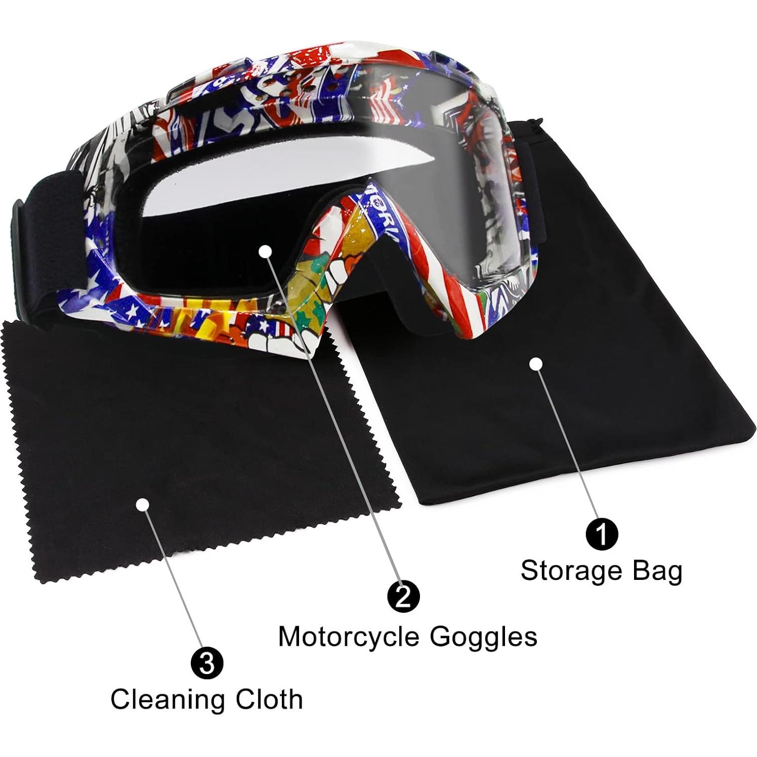 Gafas de Motocross ZukMi Marco Graffiti Lente Clara