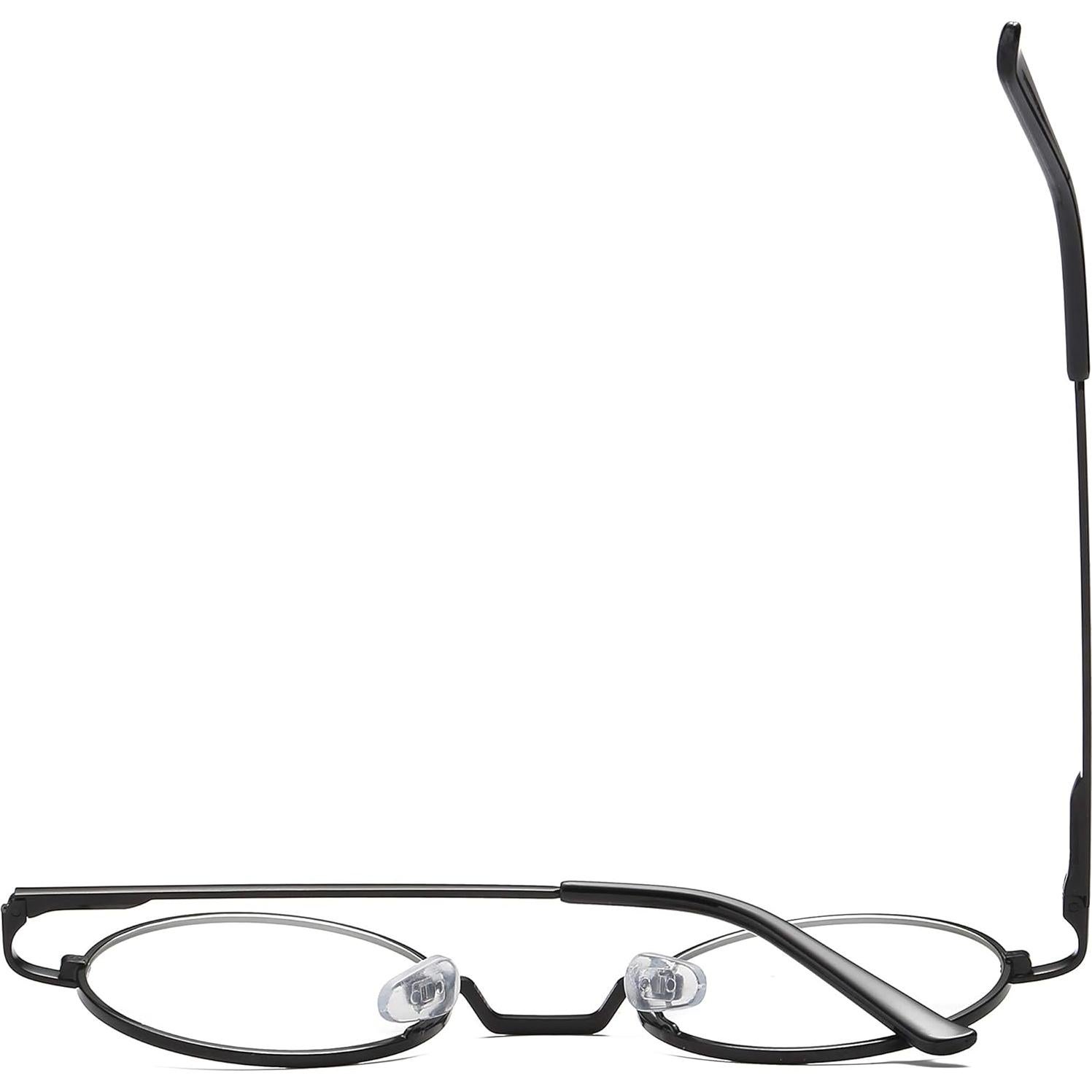 Gafas redondas vintage COASION con marco de metal sin lentes