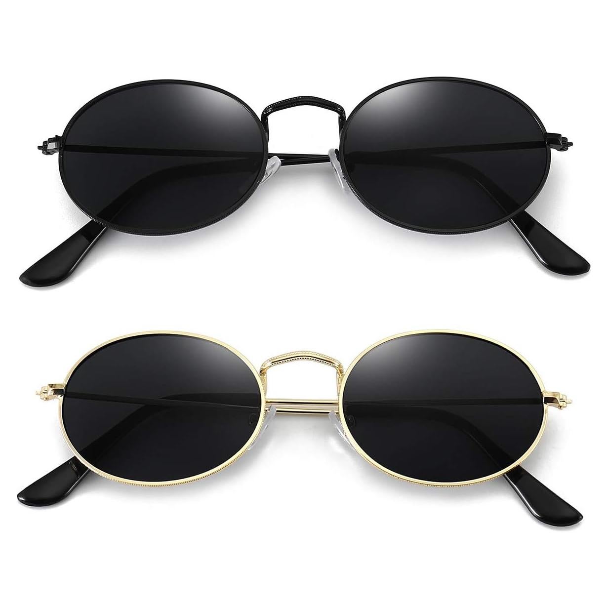 Gafas de sol ovaladas Dollger para mujeres, marco metal ligero