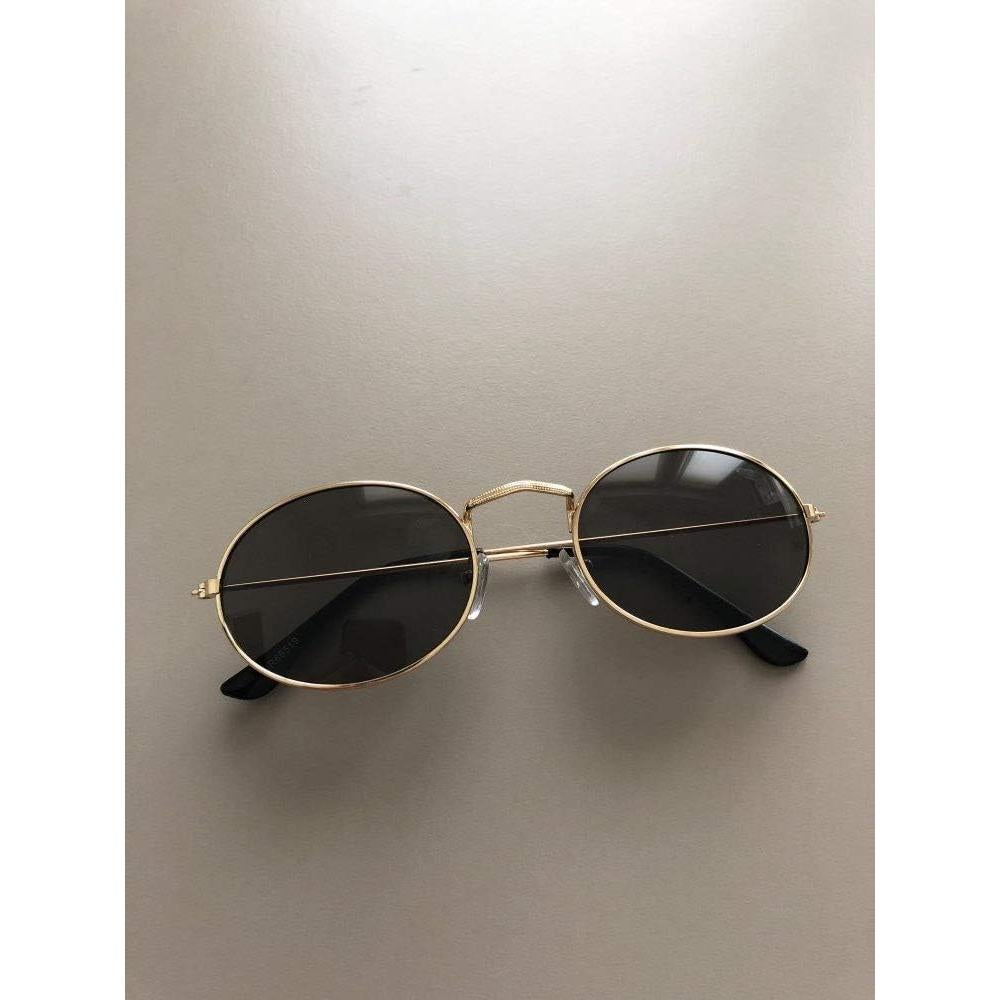 Gafas de sol ovaladas Dollger para mujeres, marco metal ligero