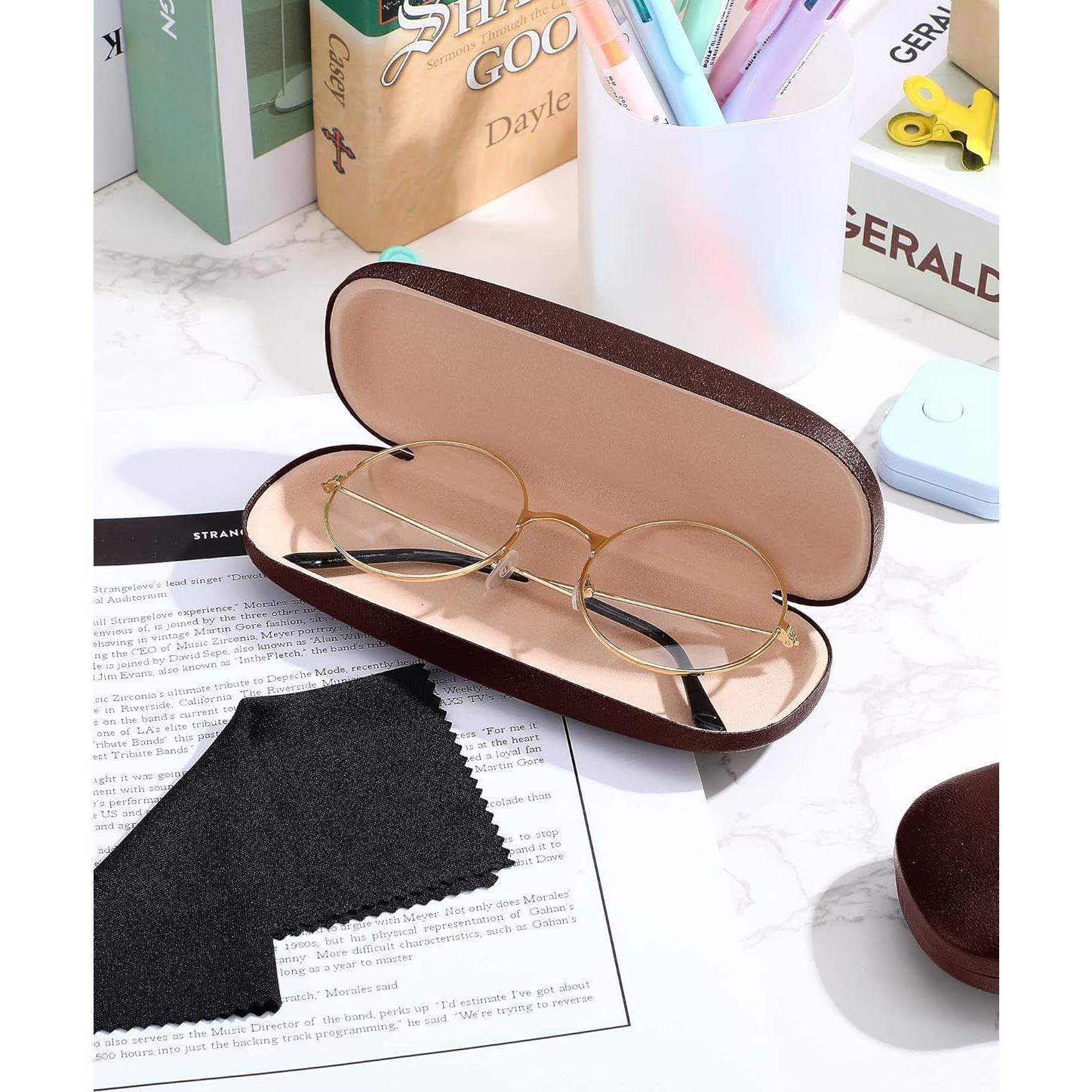 Estuche Duro para Gafas Frienda 3 Piezas Marrón