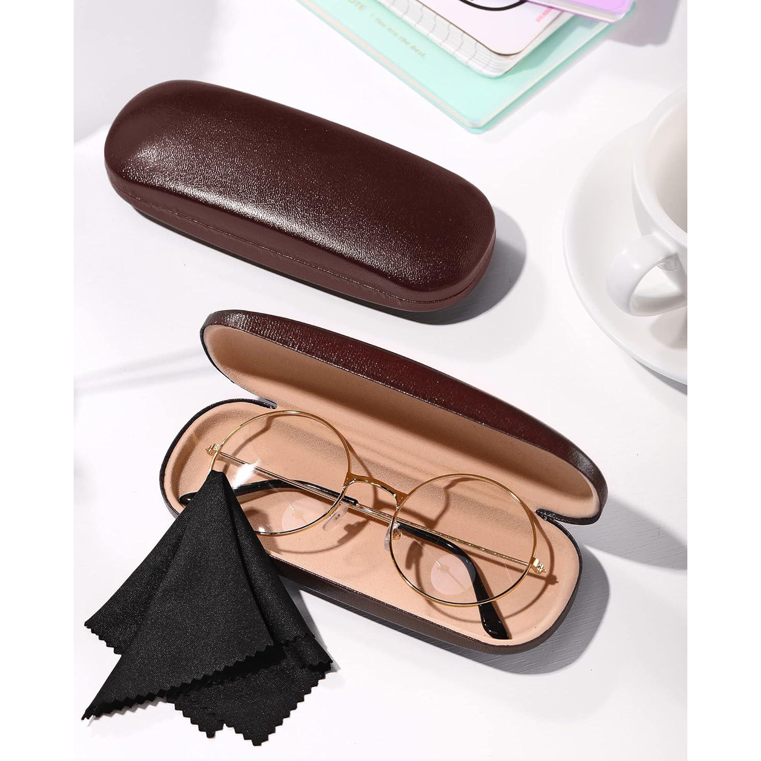 Estuche Duro para Gafas Frienda 3 Piezas Marrón