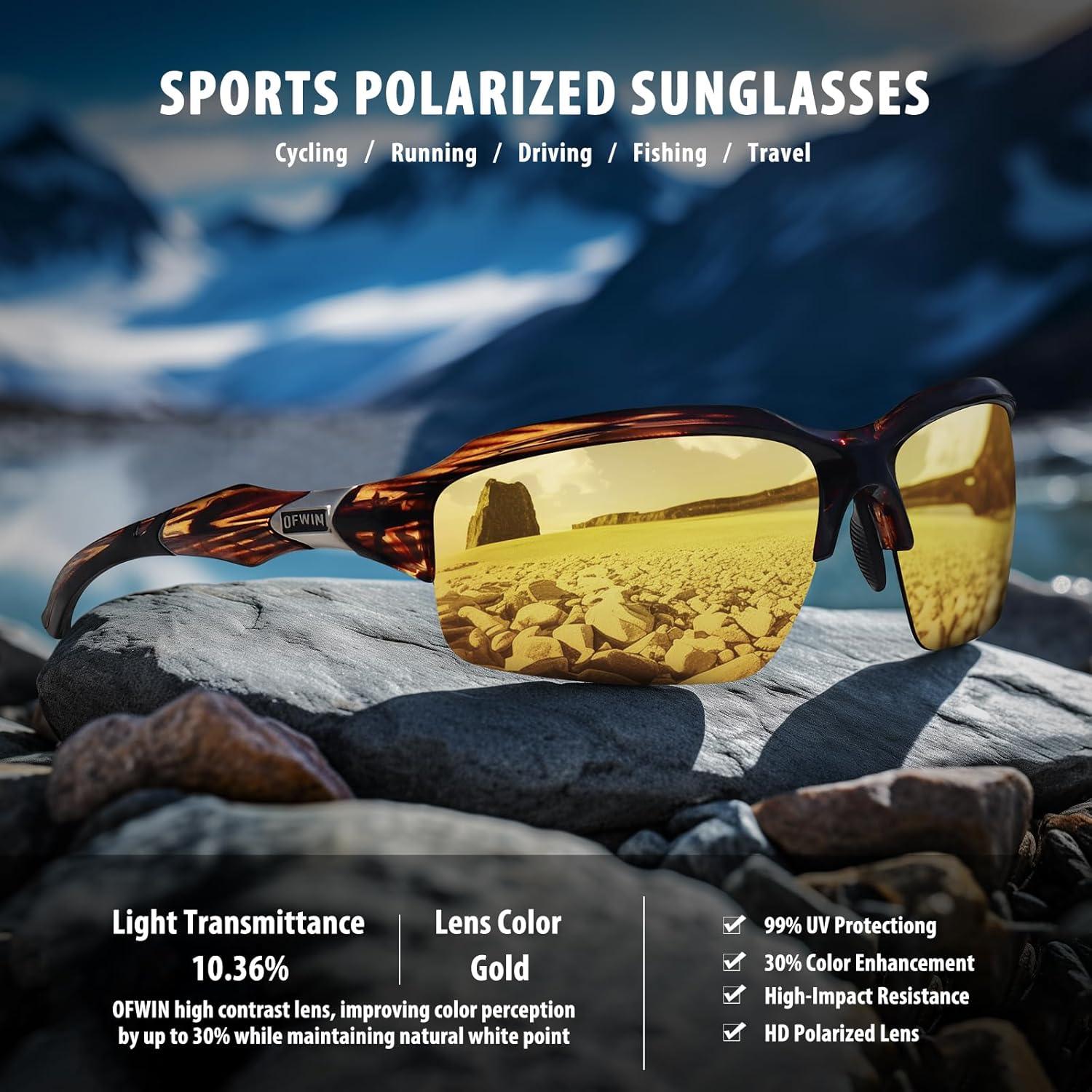 Gafas de sol deportivas UV400 Polarizadas Unisex 63mm