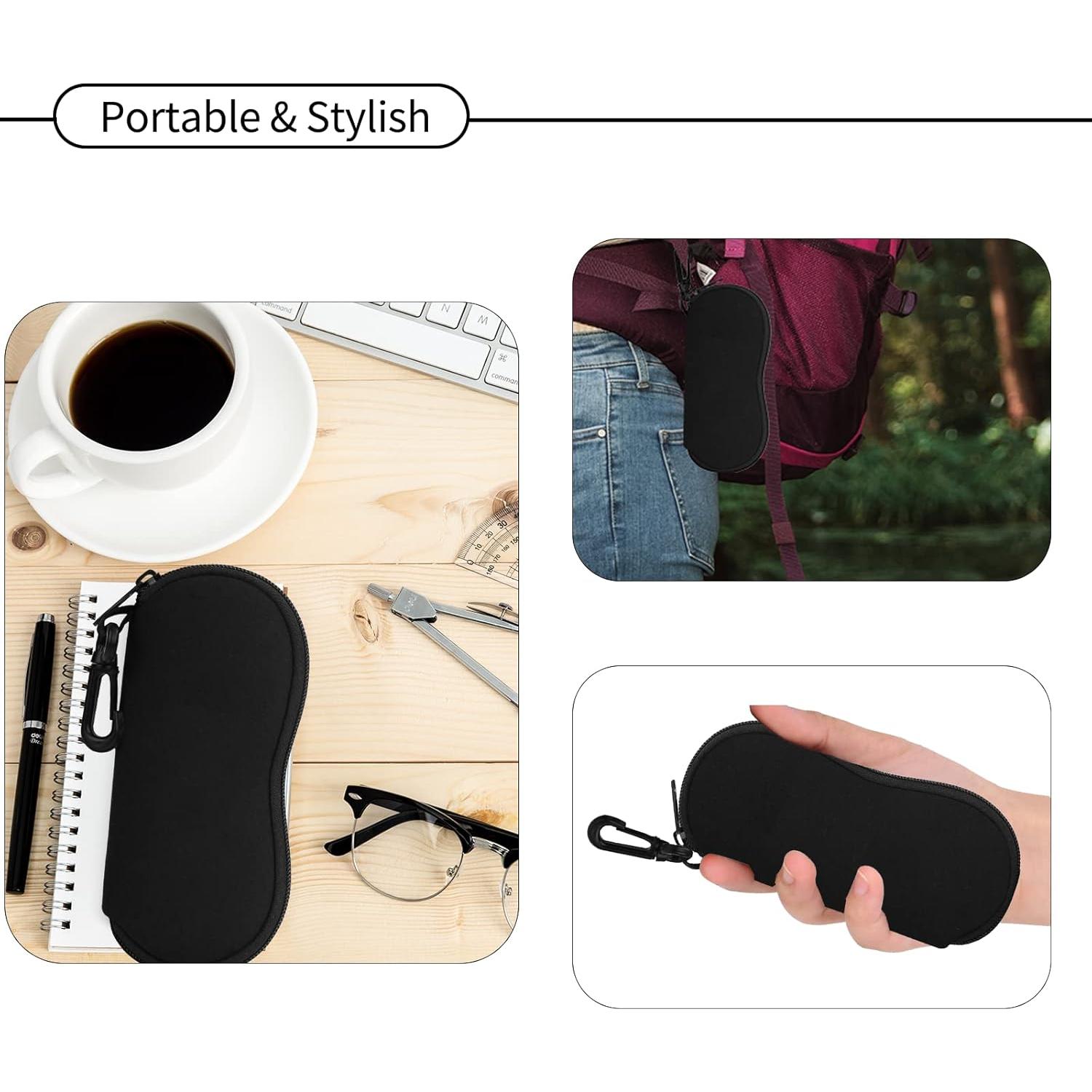 Funda de Gafas Hion Neopreno Ultra Ligera con Cierre y Clip