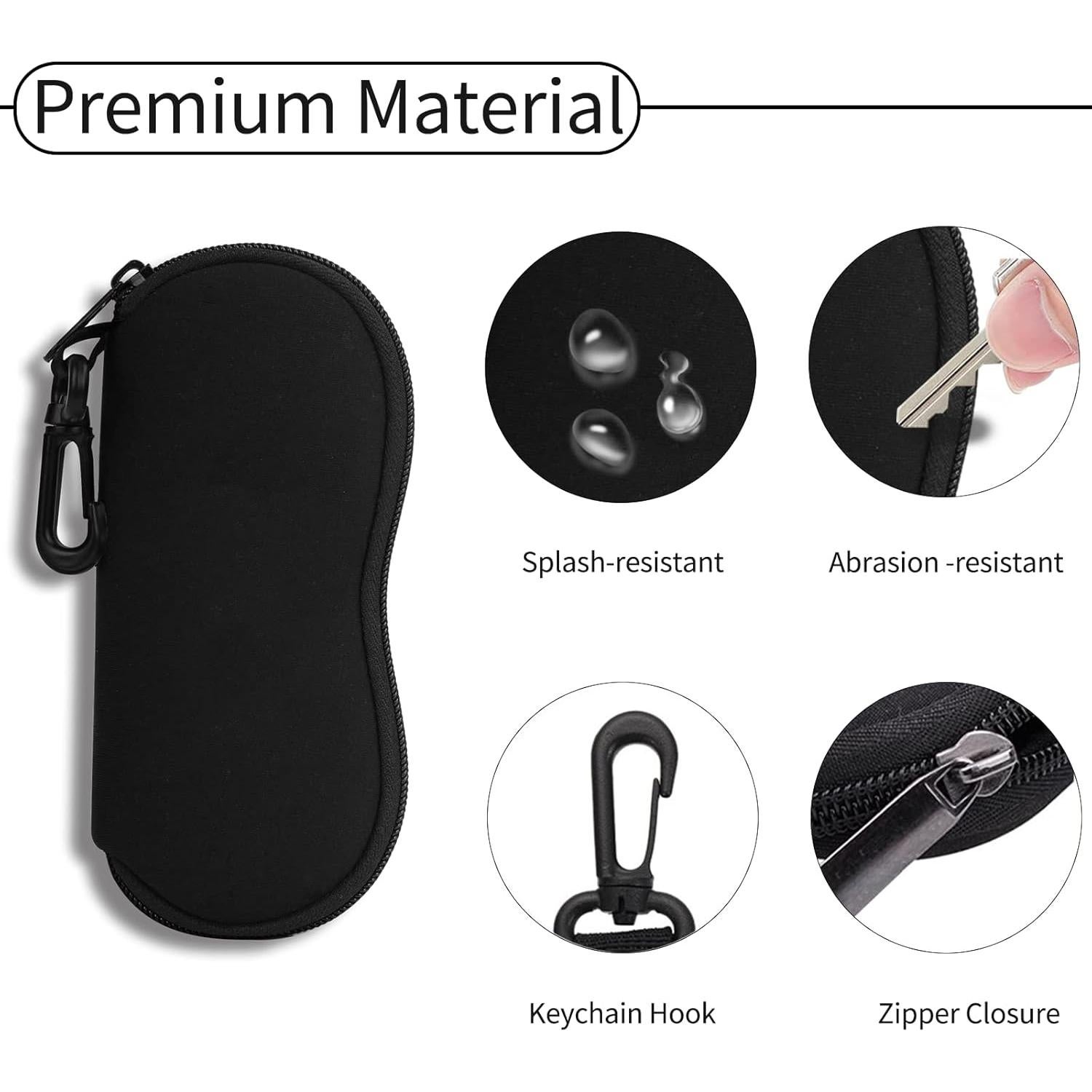 Funda de Gafas Hion Neopreno Ultra Ligera con Cierre y Clip