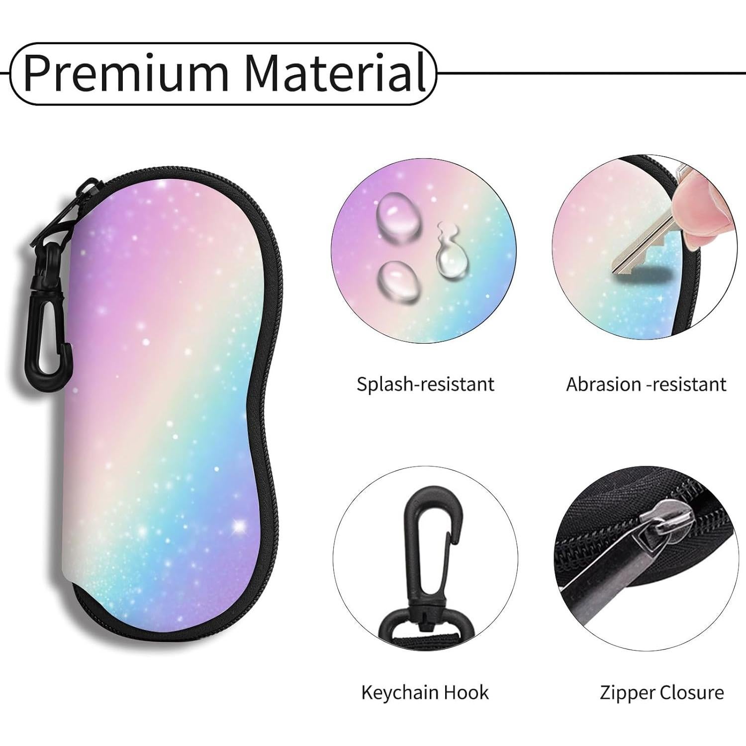 Funda de Gafas Hion Neopreno Ultra Ligera con Cierre y Clip