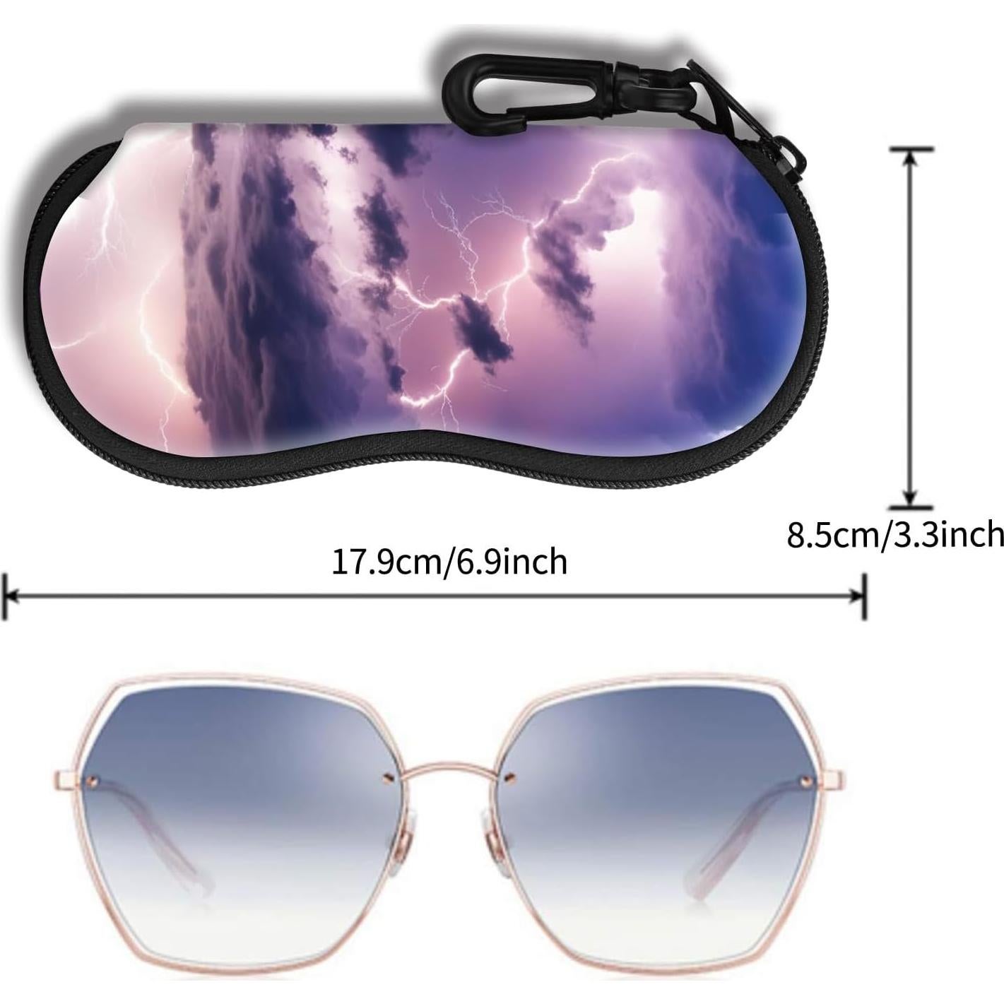 Funda de Gafas Hion Neopreno Ultra Ligera con Cierre y Clip