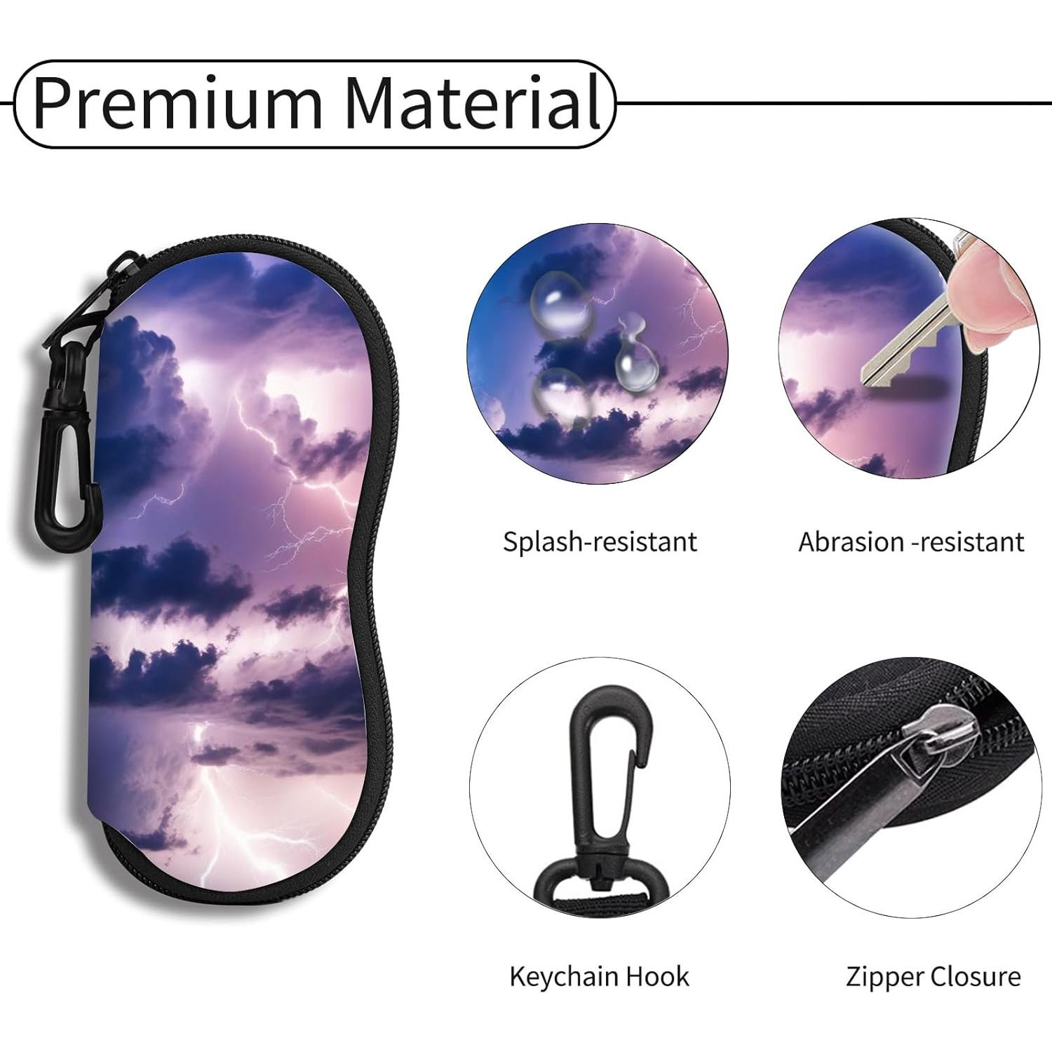 Funda de Gafas Hion Neopreno Ultra Ligera con Cierre y Clip