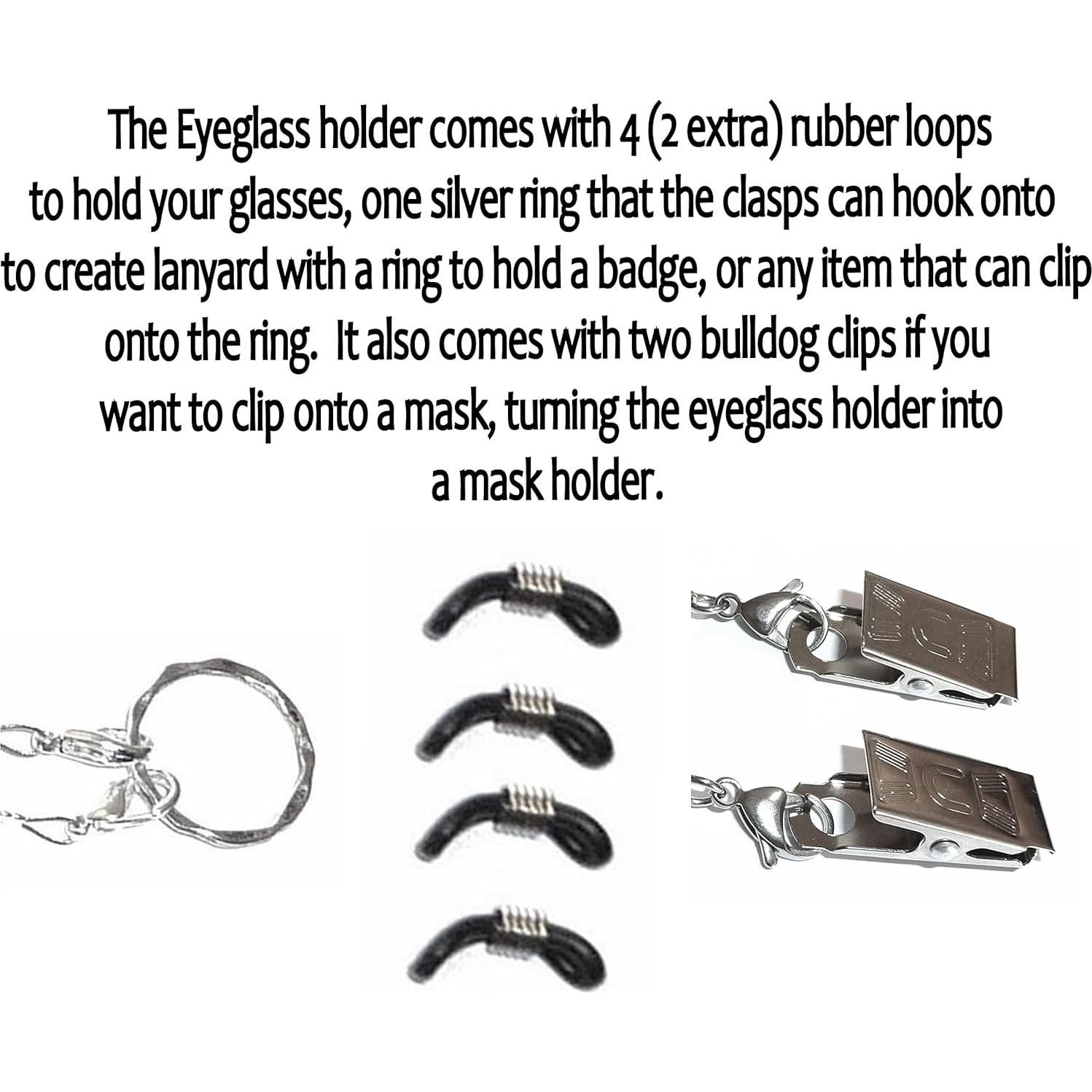 Cadena para Gafas Hidden Hollow Mujer Cristal 71 cm