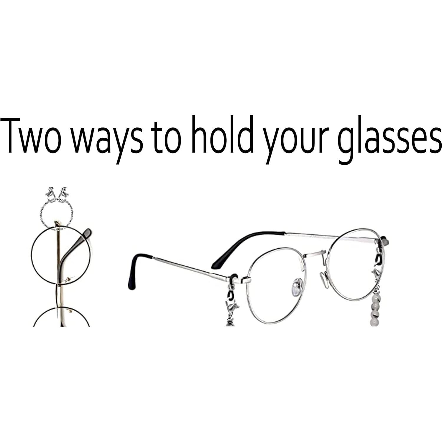 Cadena para Gafas Hidden Hollow Mujer Cristal 71 cm