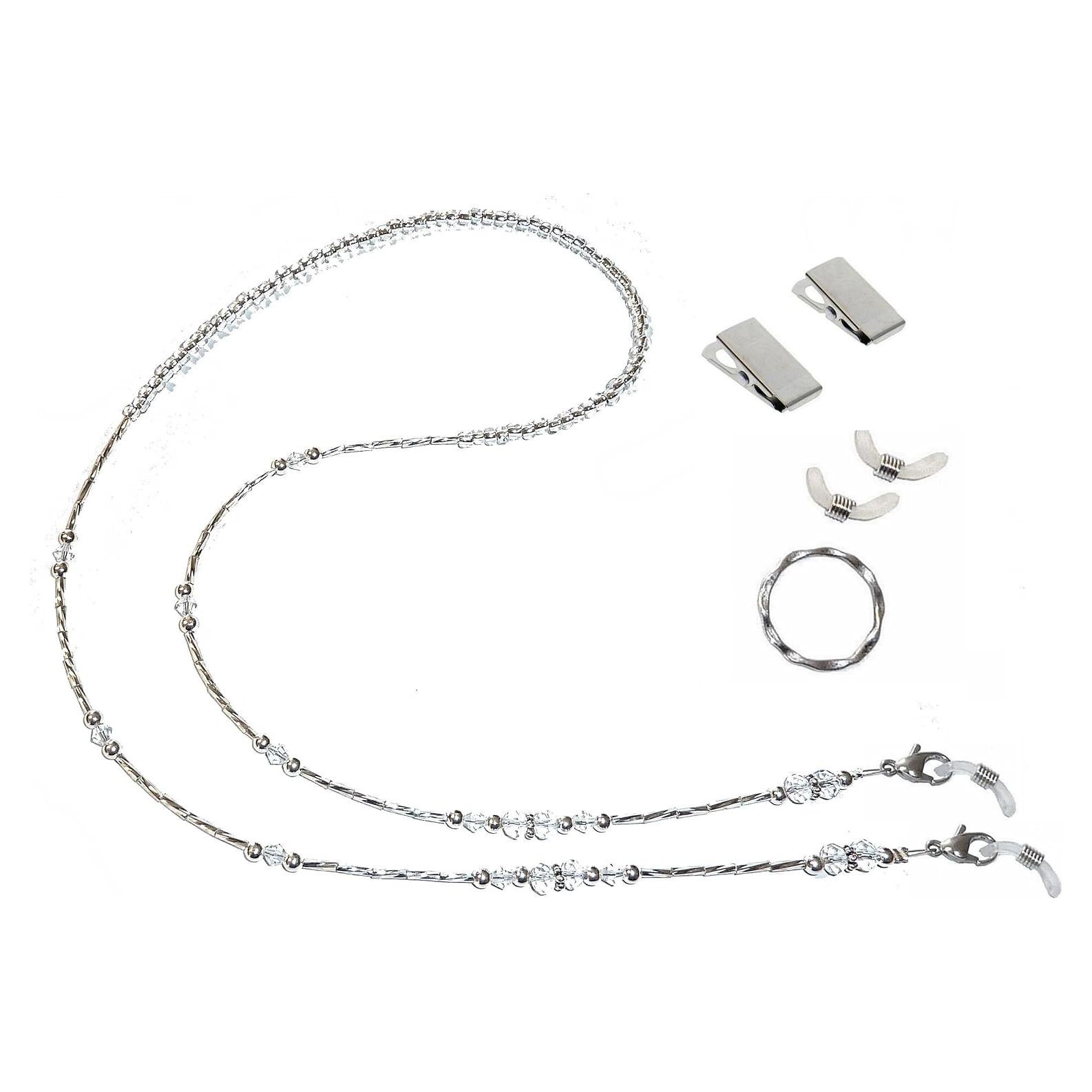 Cadena de Cristal para Gafas Hidden Hollow Beads 71 cm