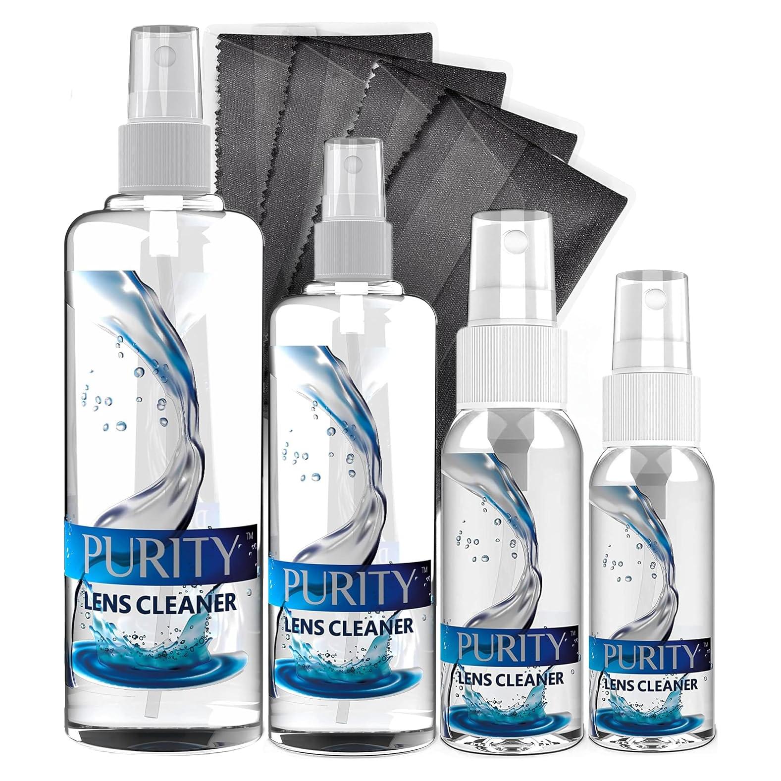 Limpiador de Lentes Purity - Kit Familiar 4 Tamaños + Paños