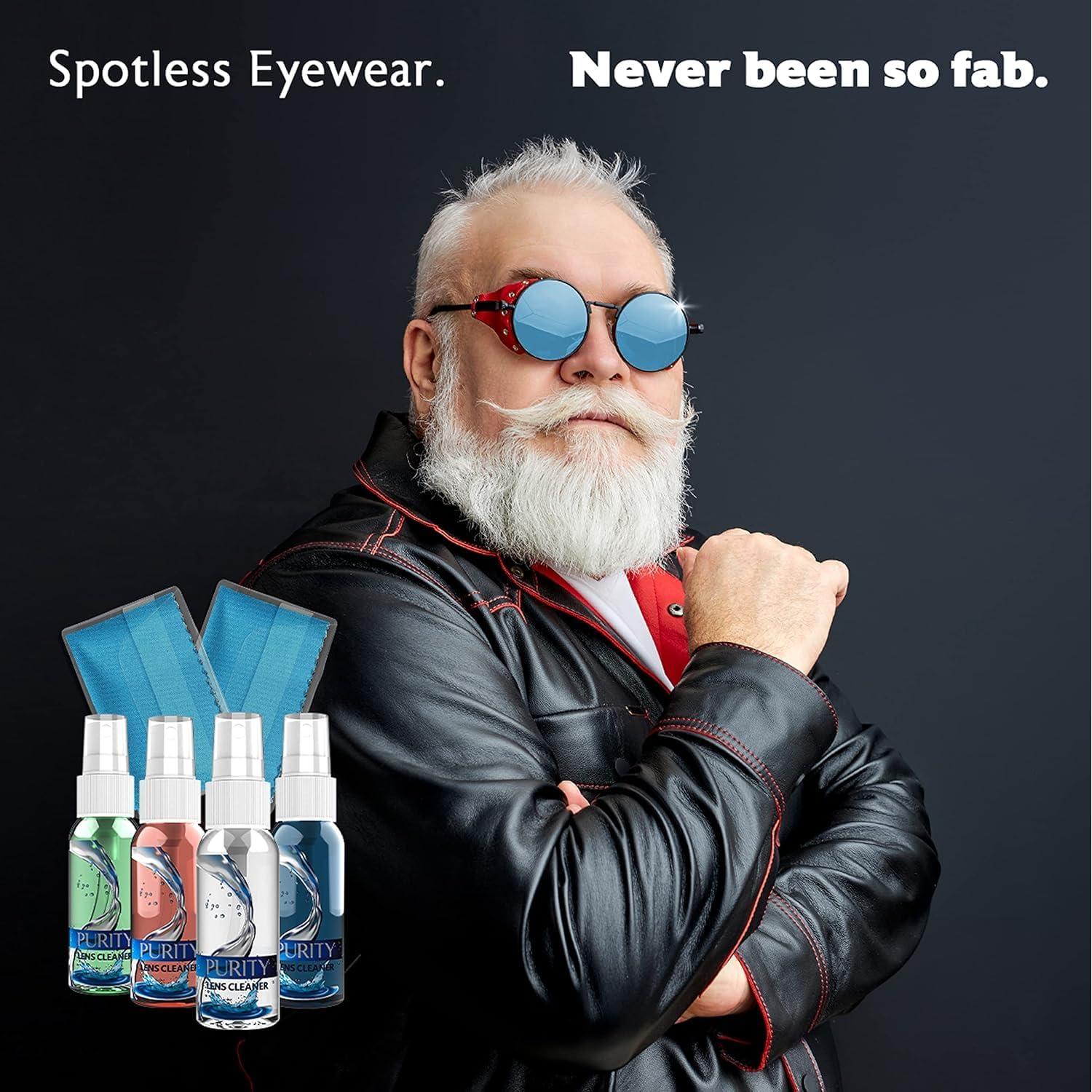 Limpiador de Lentes Purity - Kit Familiar 4 Tamaños + Paños