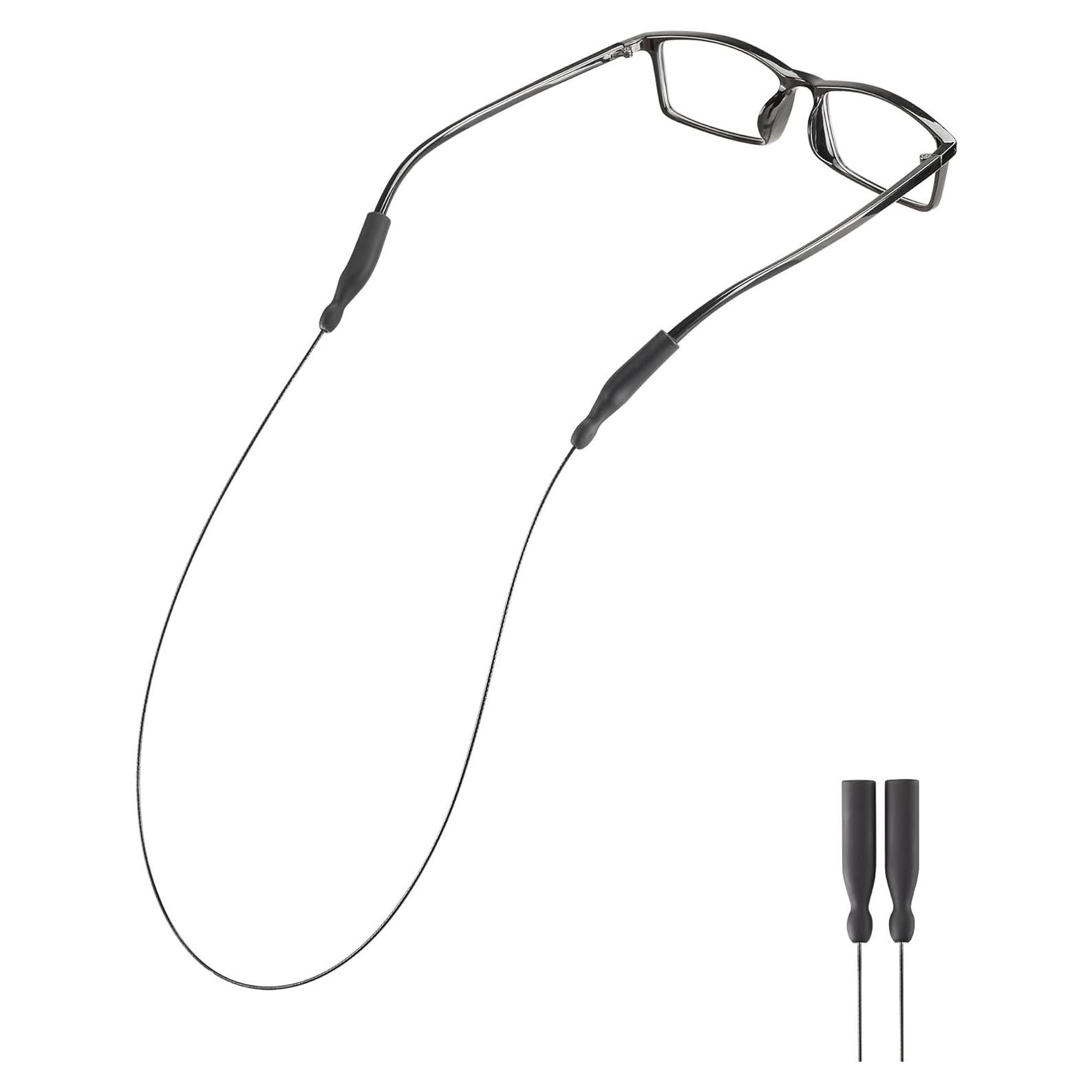 Correa para Gafas Omnful Negra 50.8 cm Silicona y Acero