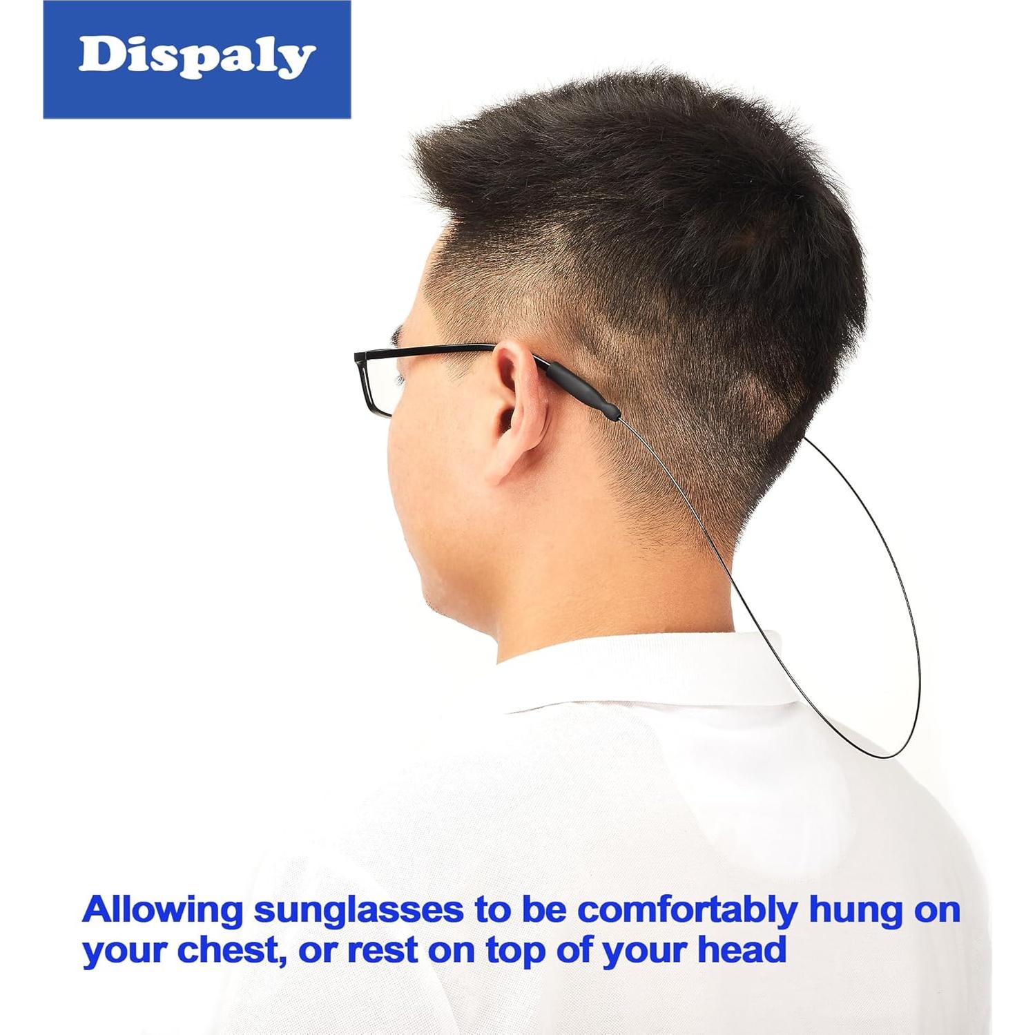 Correa para Gafas Omnful Negra 50.8 cm Silicona y Acero